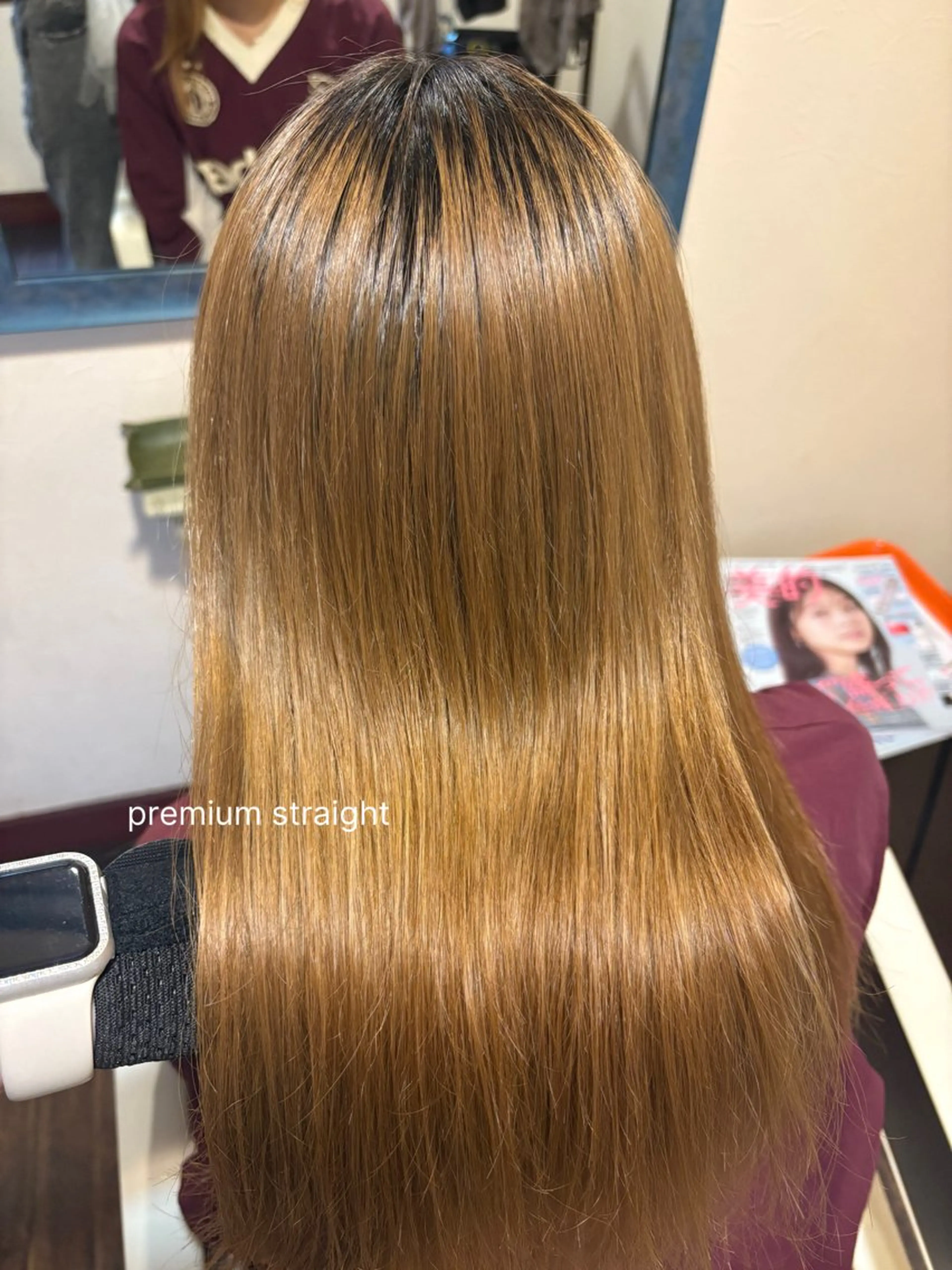 ロング 髪質改善 縮毛矯正 レナ🧸‪🤎 アメリシュシュのヘアスタイル