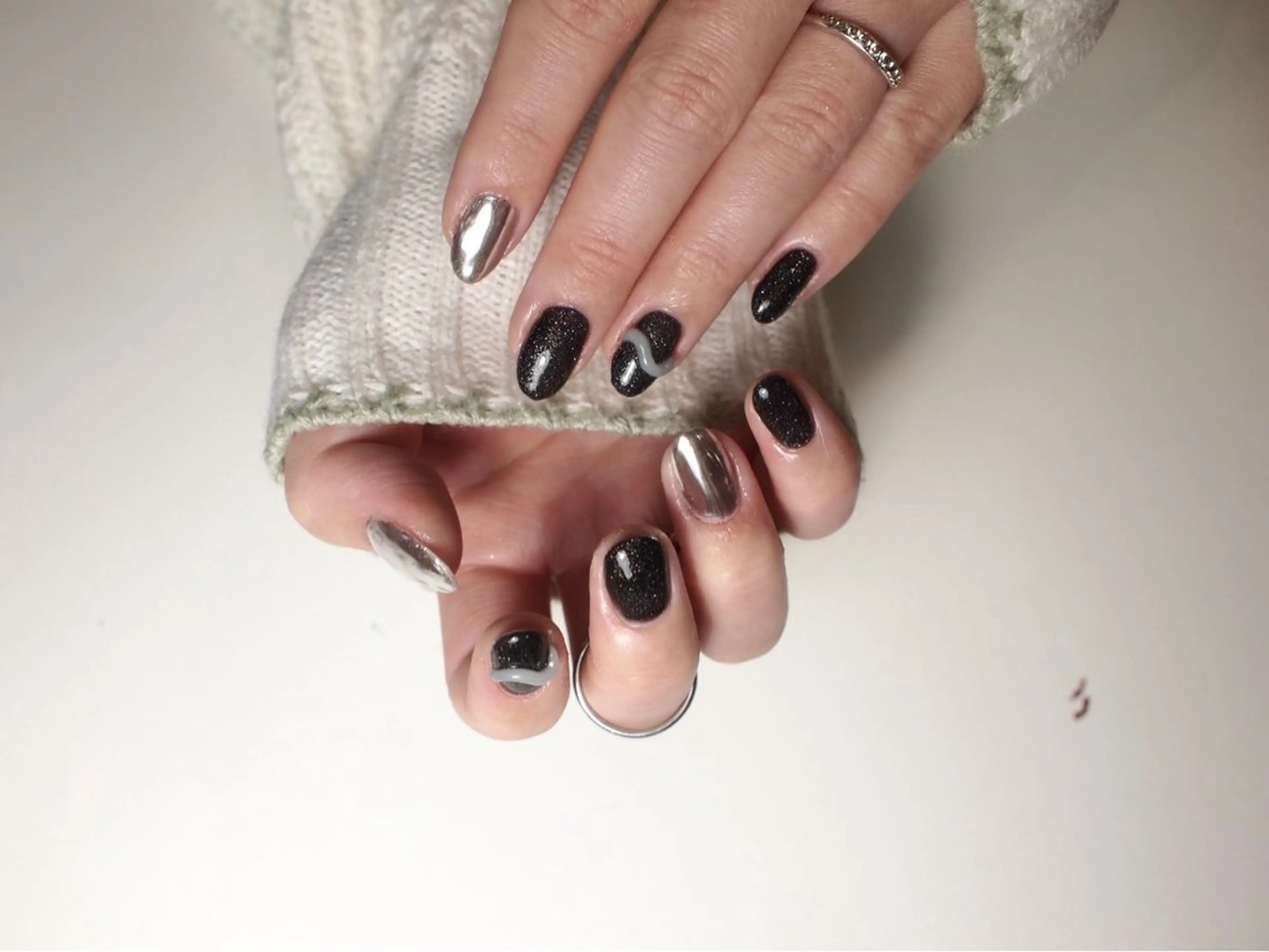 ネイル ジェルネイル ミラーネイル 【ＯＲＧＡＮ】 nailのネイルデザイン