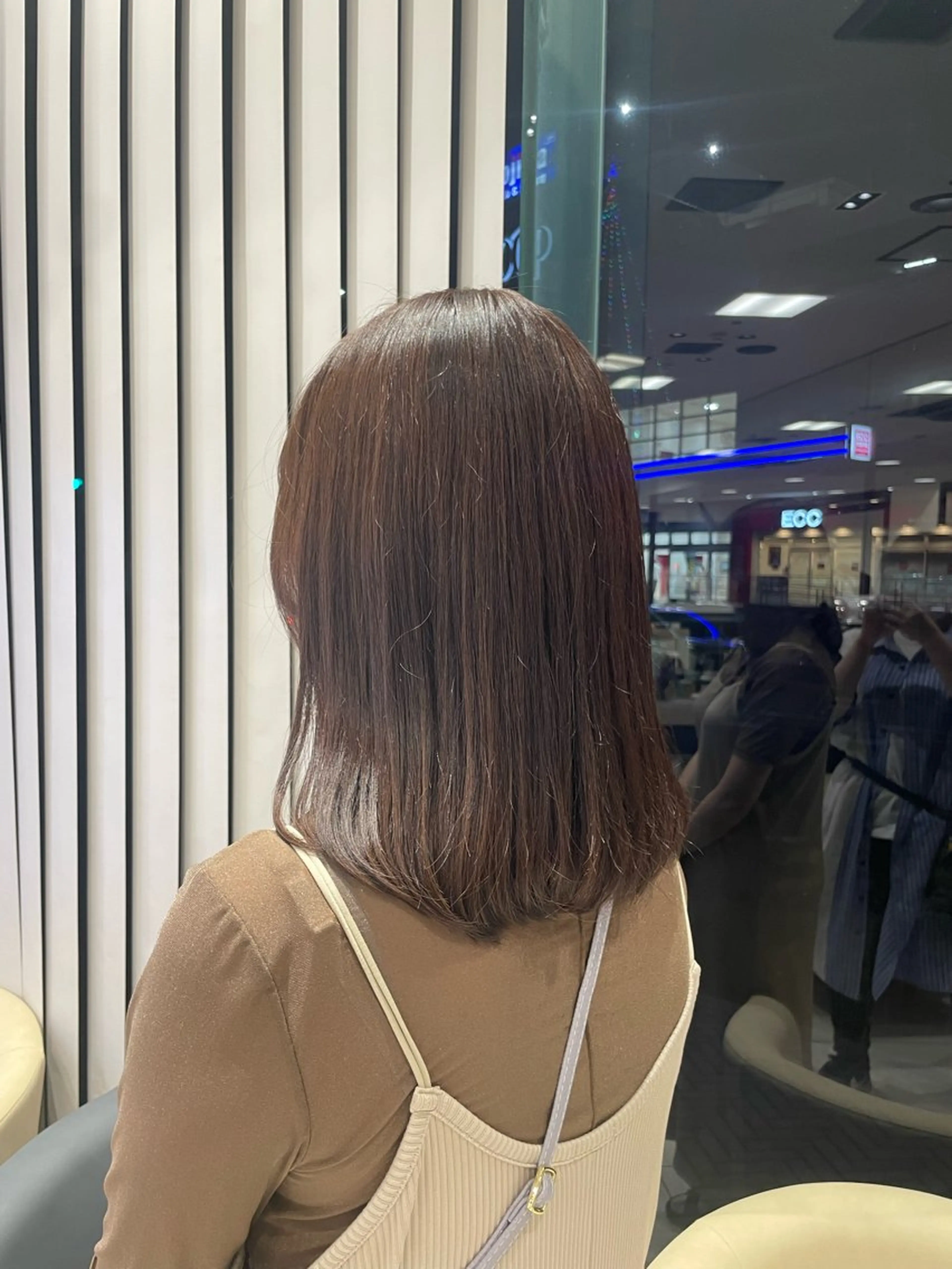 ミディアム カラー ラベンダーカラー ヘアカラー トリートメント クロスパーマ/うる艶 カラー/Kurumiのヘアスタイル