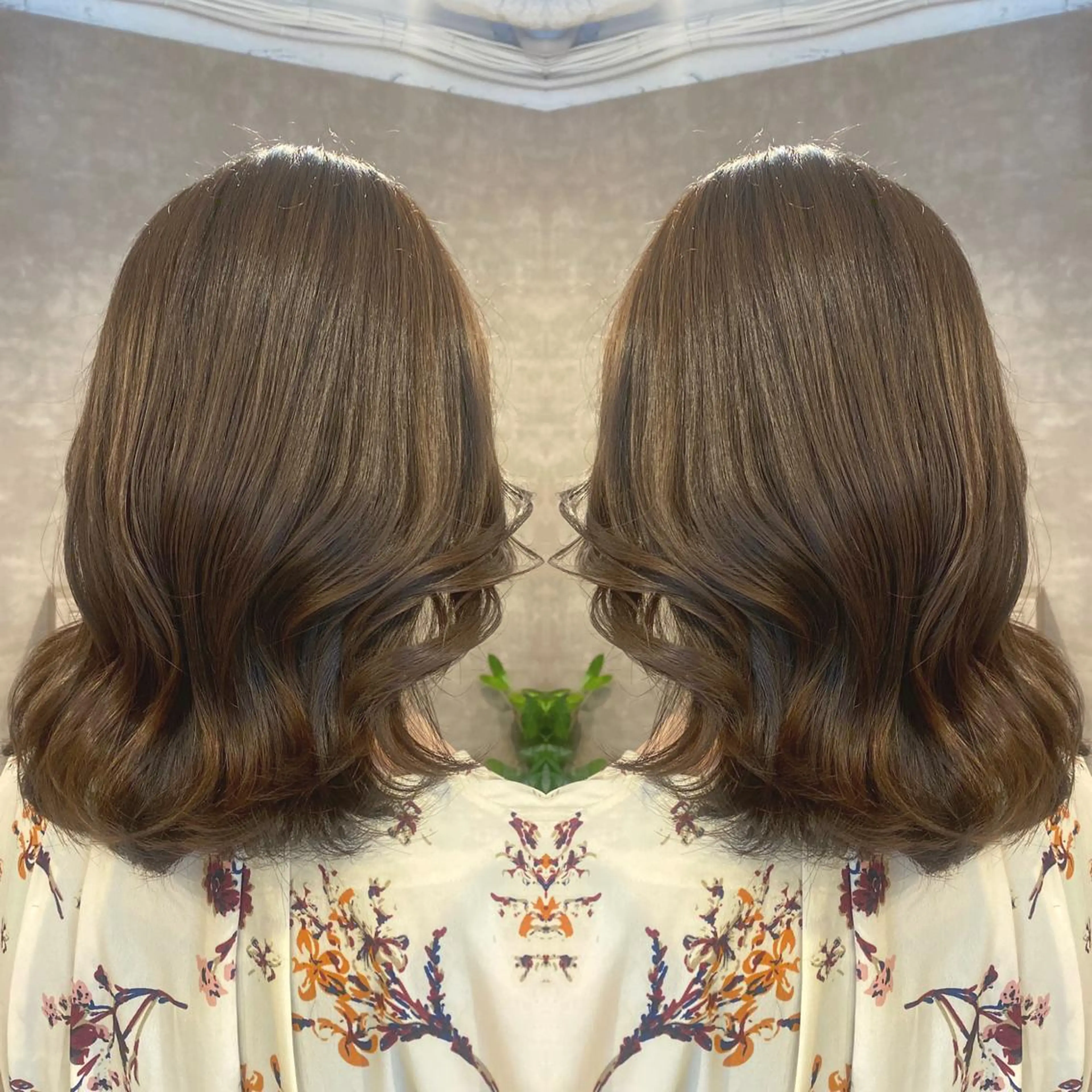 ミディアム カラー カット トリートメント tocca 💜石田愛結💜のヘアスタイル