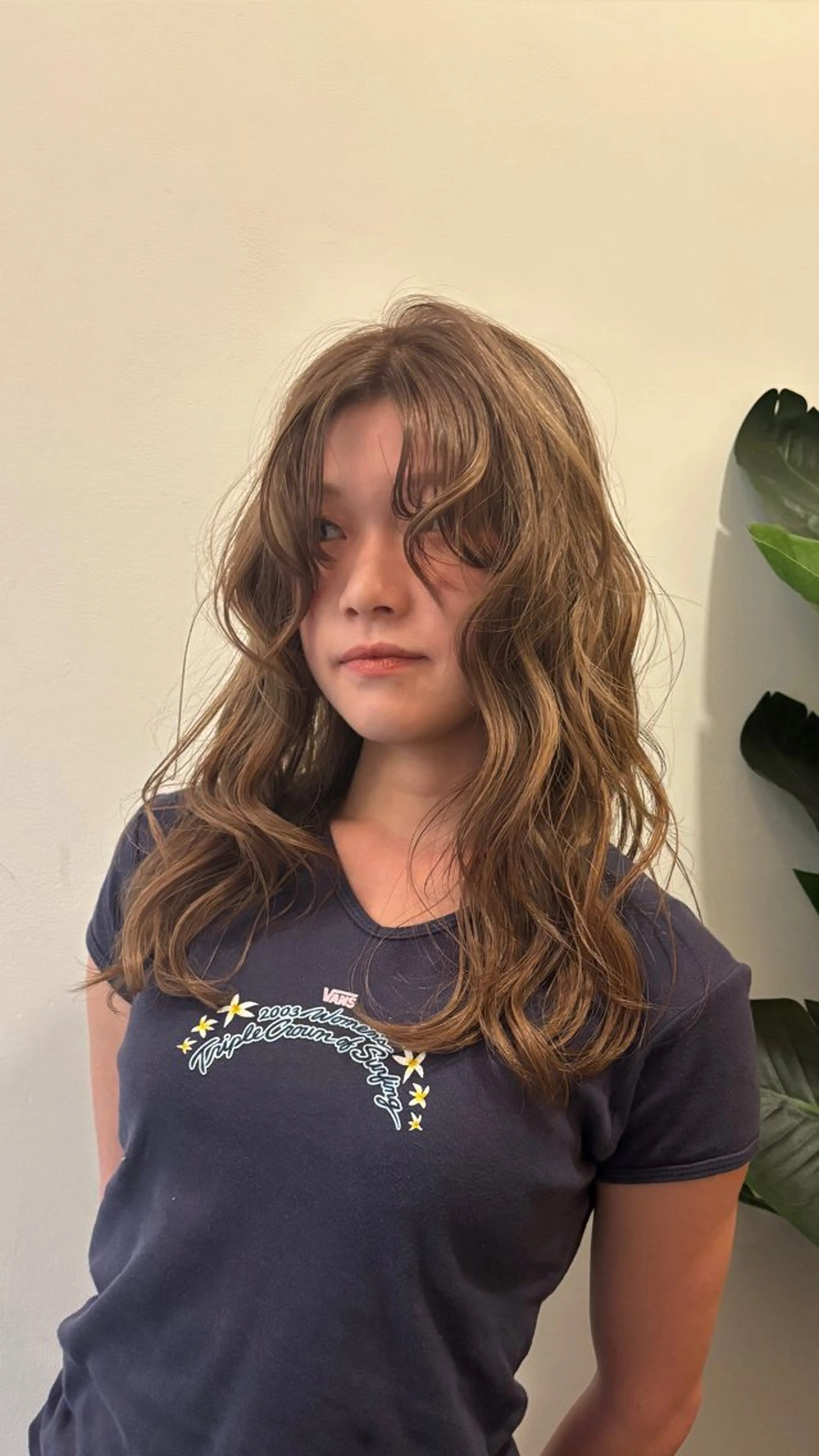 セミロング カラー ベージュカラー オリーブベージュ ヘアカラー トリートメント ハイトーン／カラー 🍄Kurumi🍄のヘアスタイル