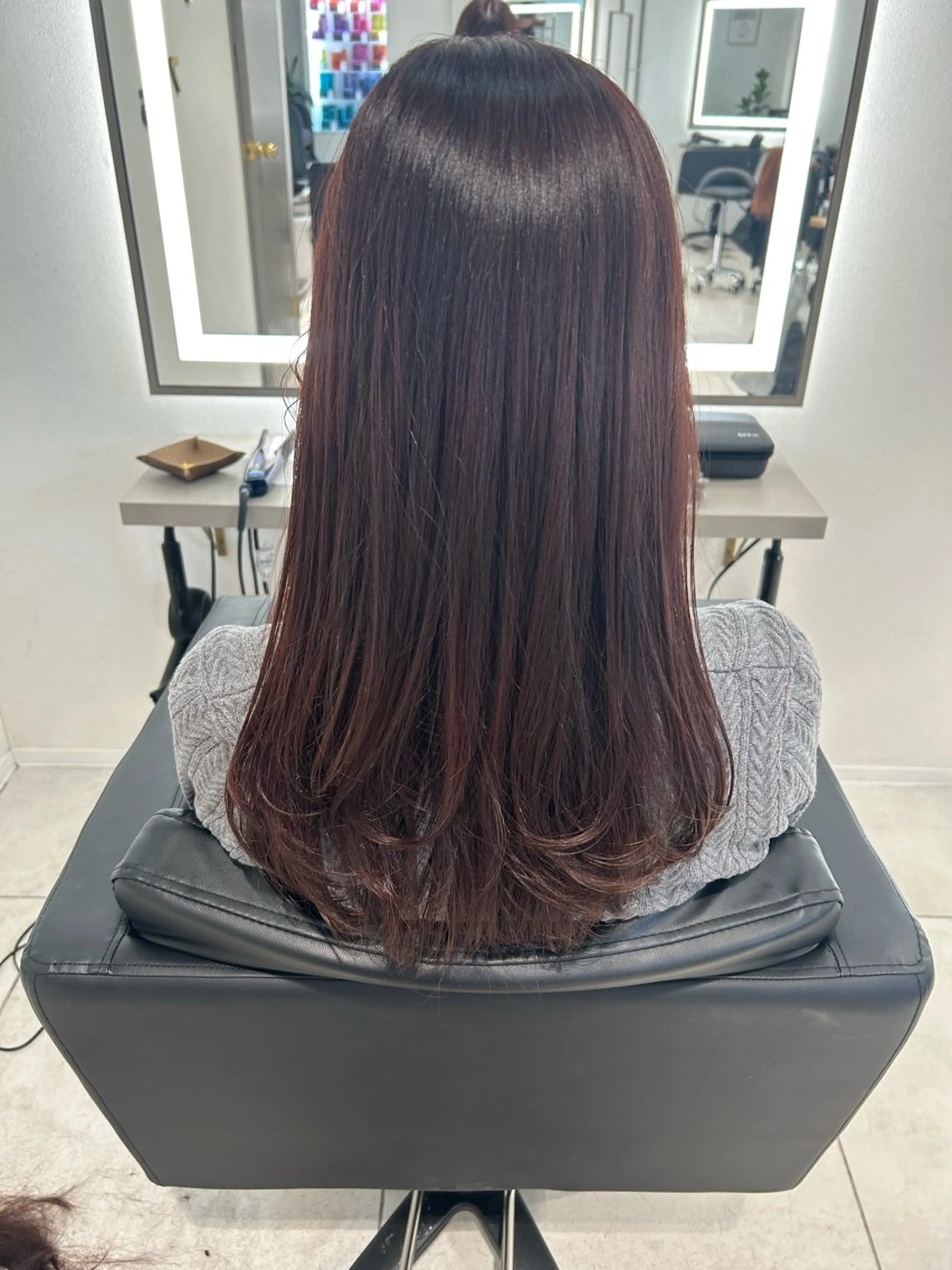 ロング カラー カット ヘアカラー Rubik's 茉侑のヘアスタイル