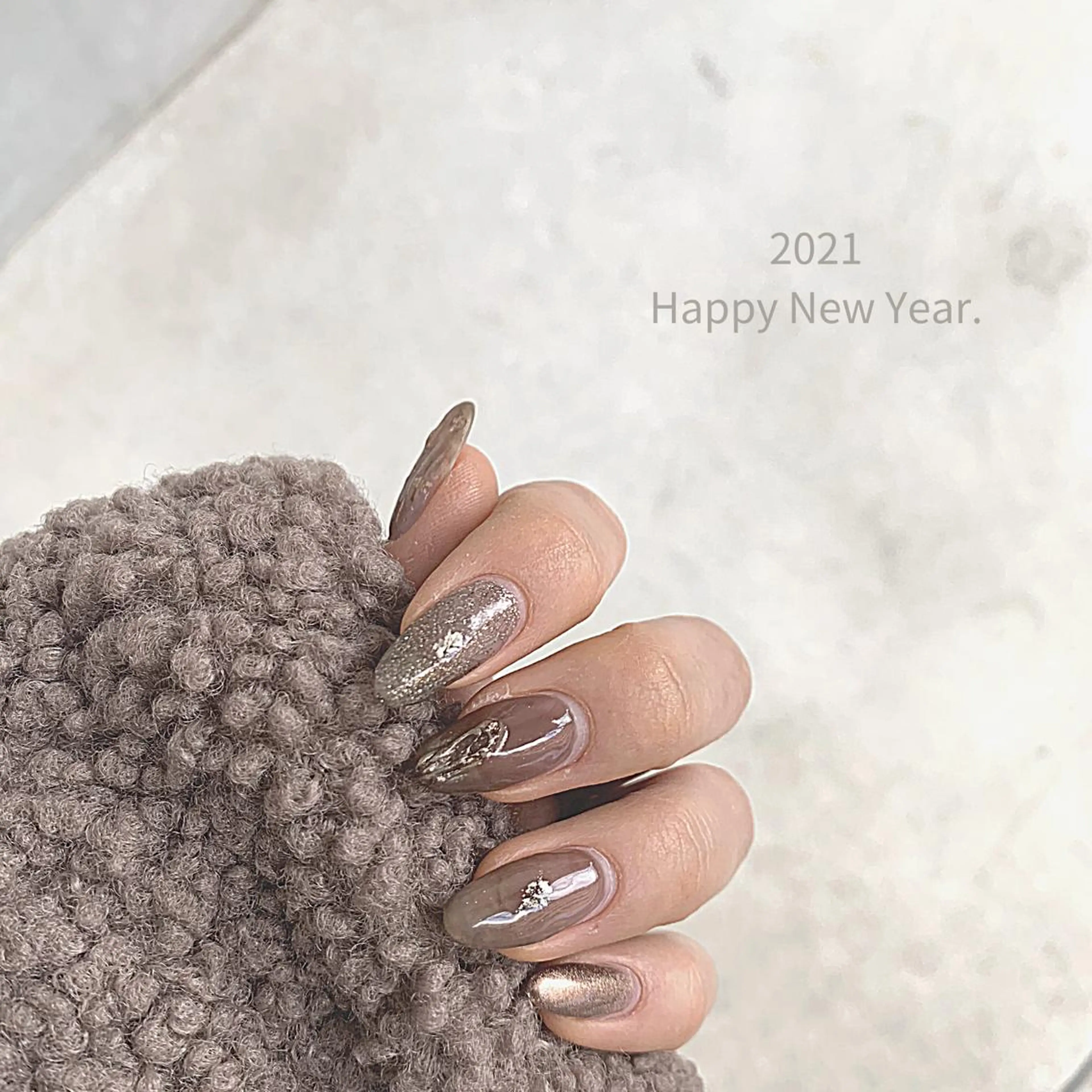 ネイル ラメ(グリッター) emu nailのネイルデザイン