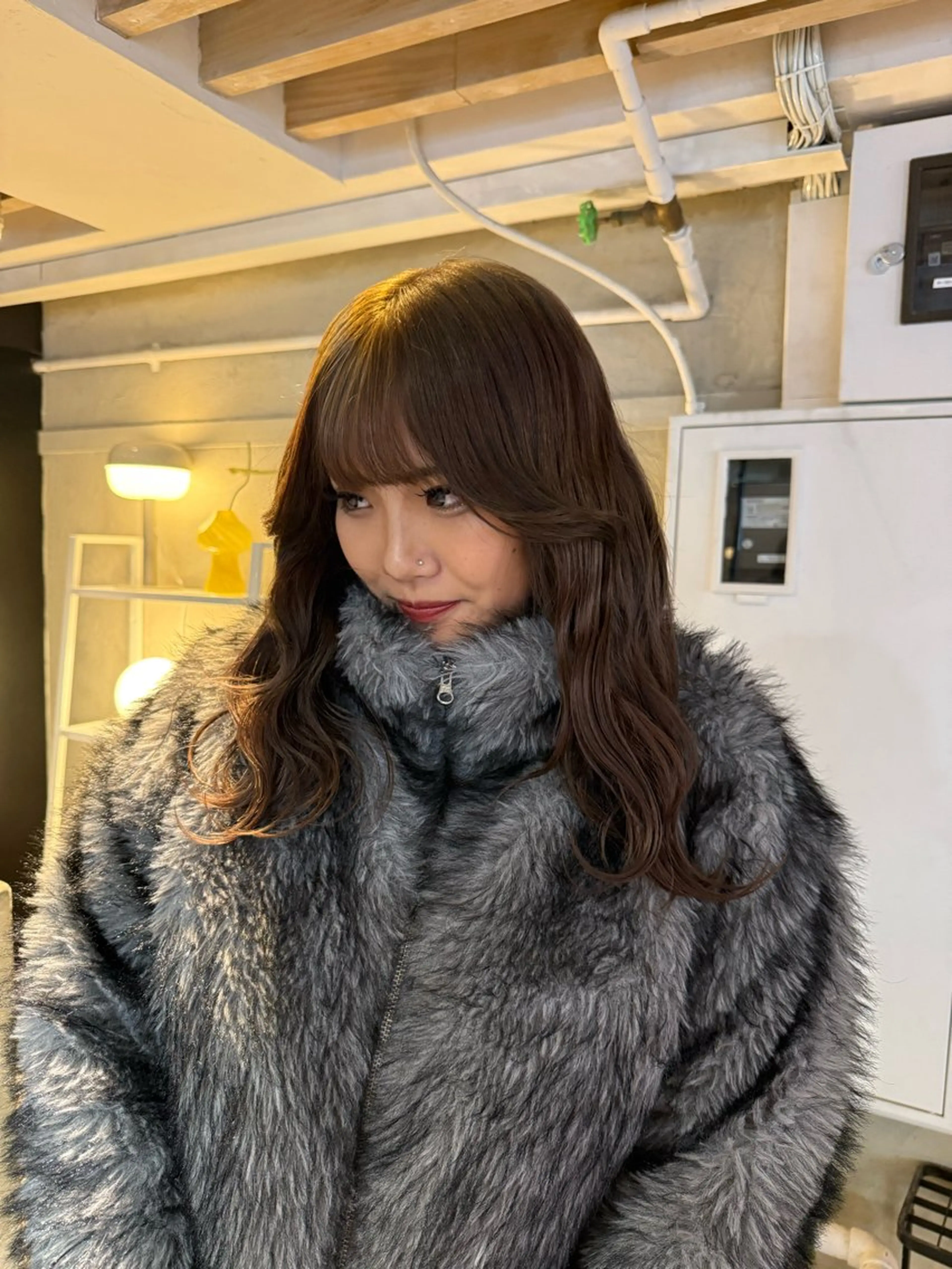 セミロング カラー ヘアアレンジ ヘアカラー トリートメント ヘアセット 海外/ハイトーン🪽 ☯️ami☯️のヘアスタイル