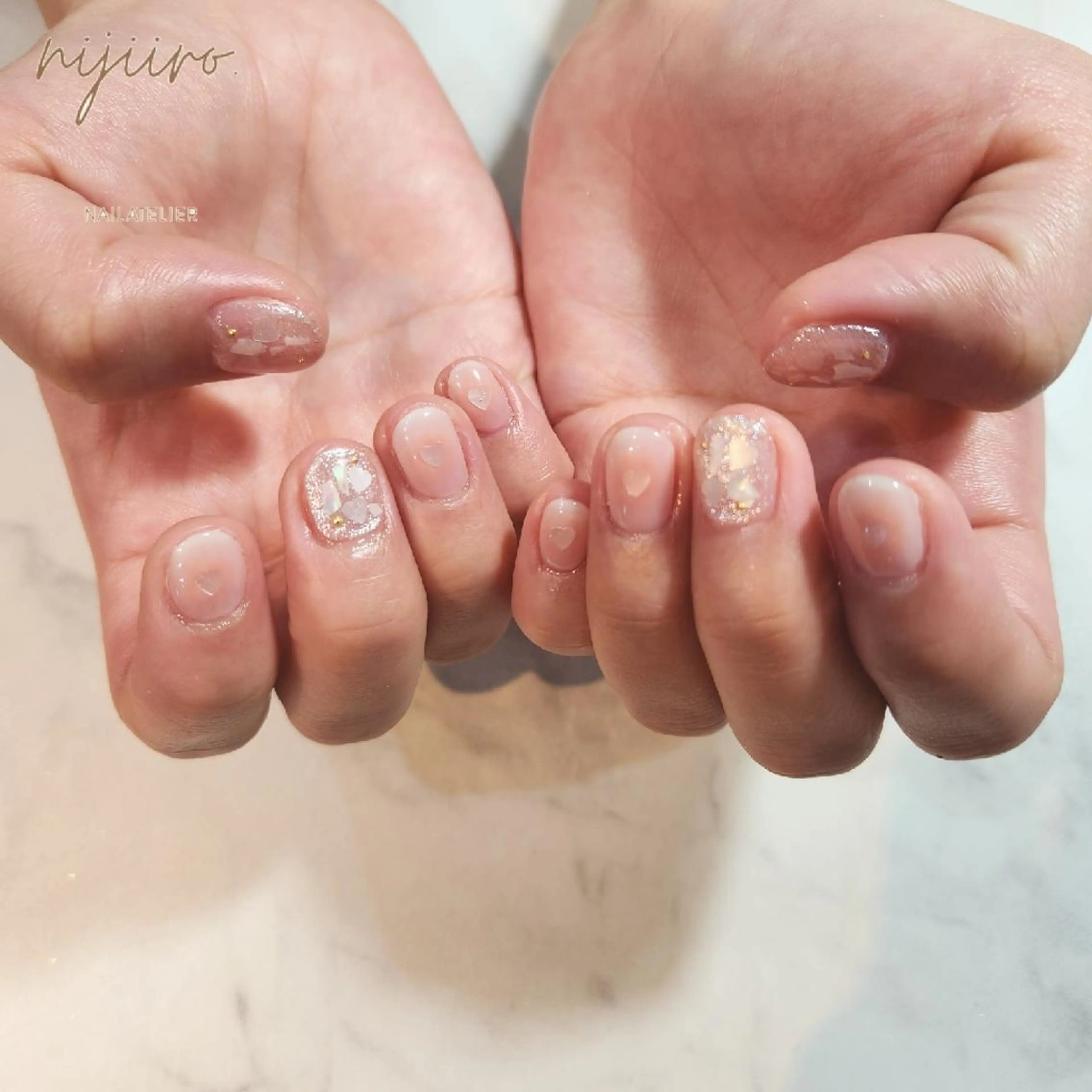 ネイル チークネイル ハンドネイル nailatelier nijiiro.所属・nijiiro🌈 サトウのネイルデザイン