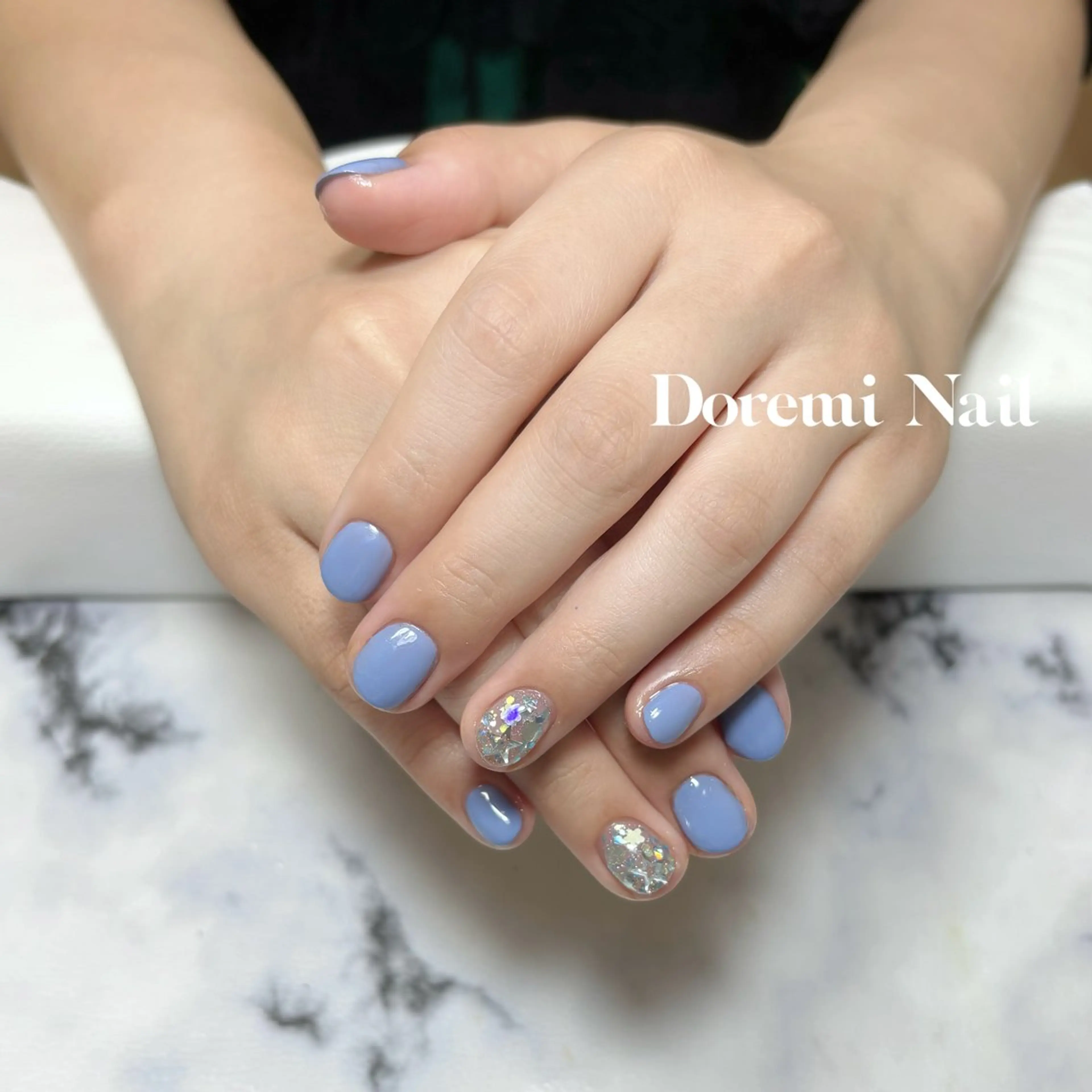 ネイル ラメ(グリッター) ラメグラデーション ハンドネイル Doremi Nailのネイルデザイン