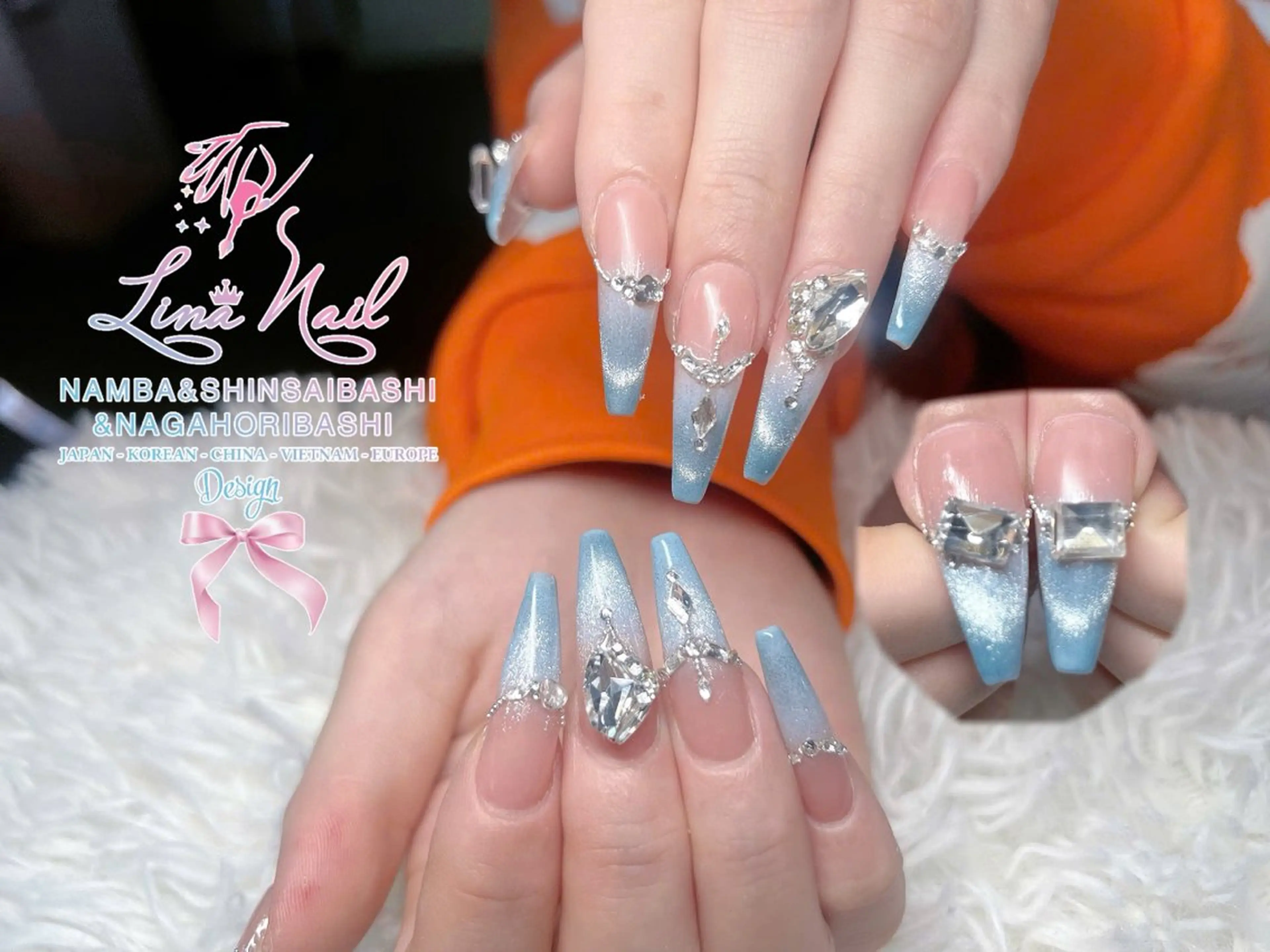 ロング ハンドネイル 79Linanailnamba所属・Linanail Nambaのネイルデザイン