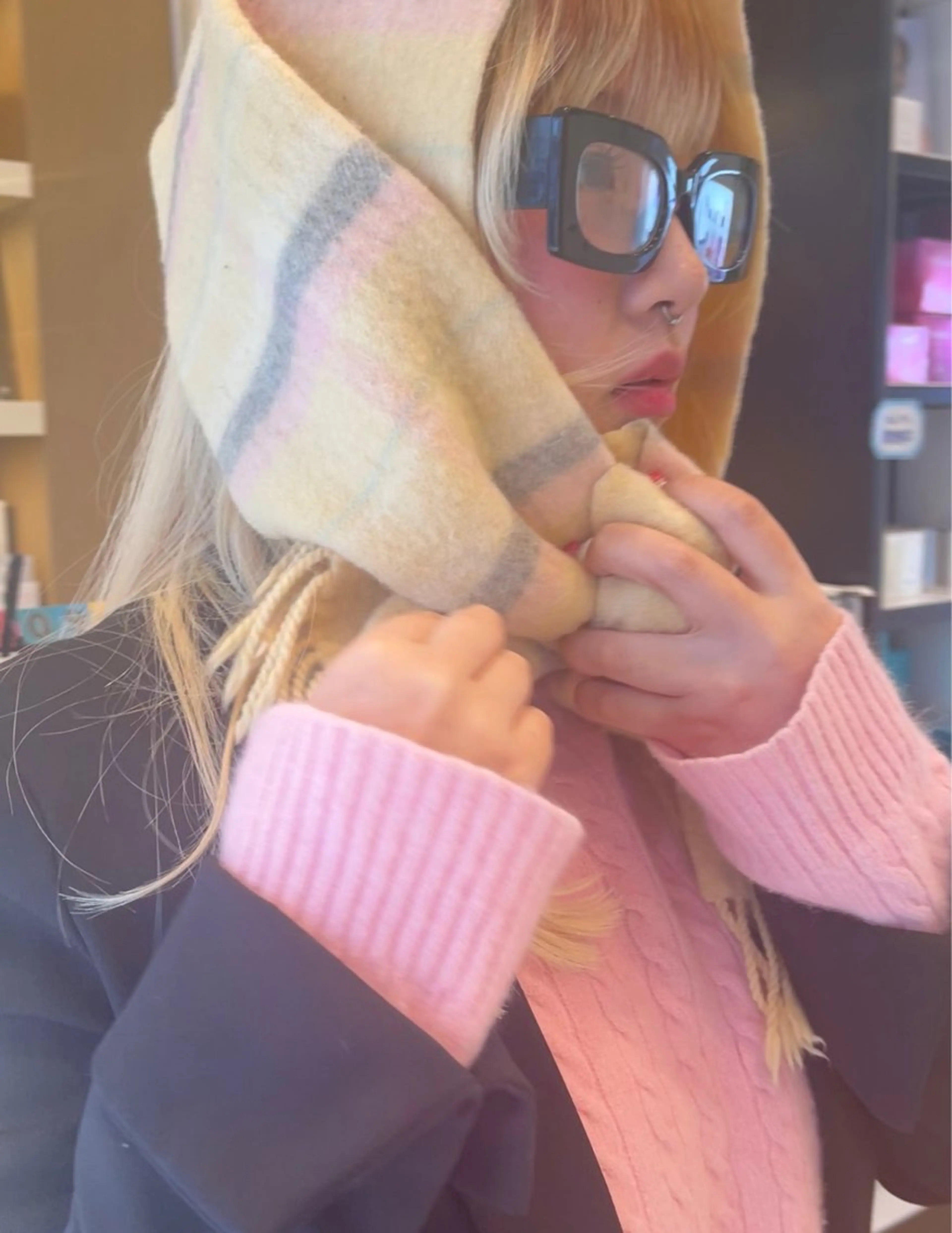 セミロング カラー RIO 福岡美容師のヘアスタイル