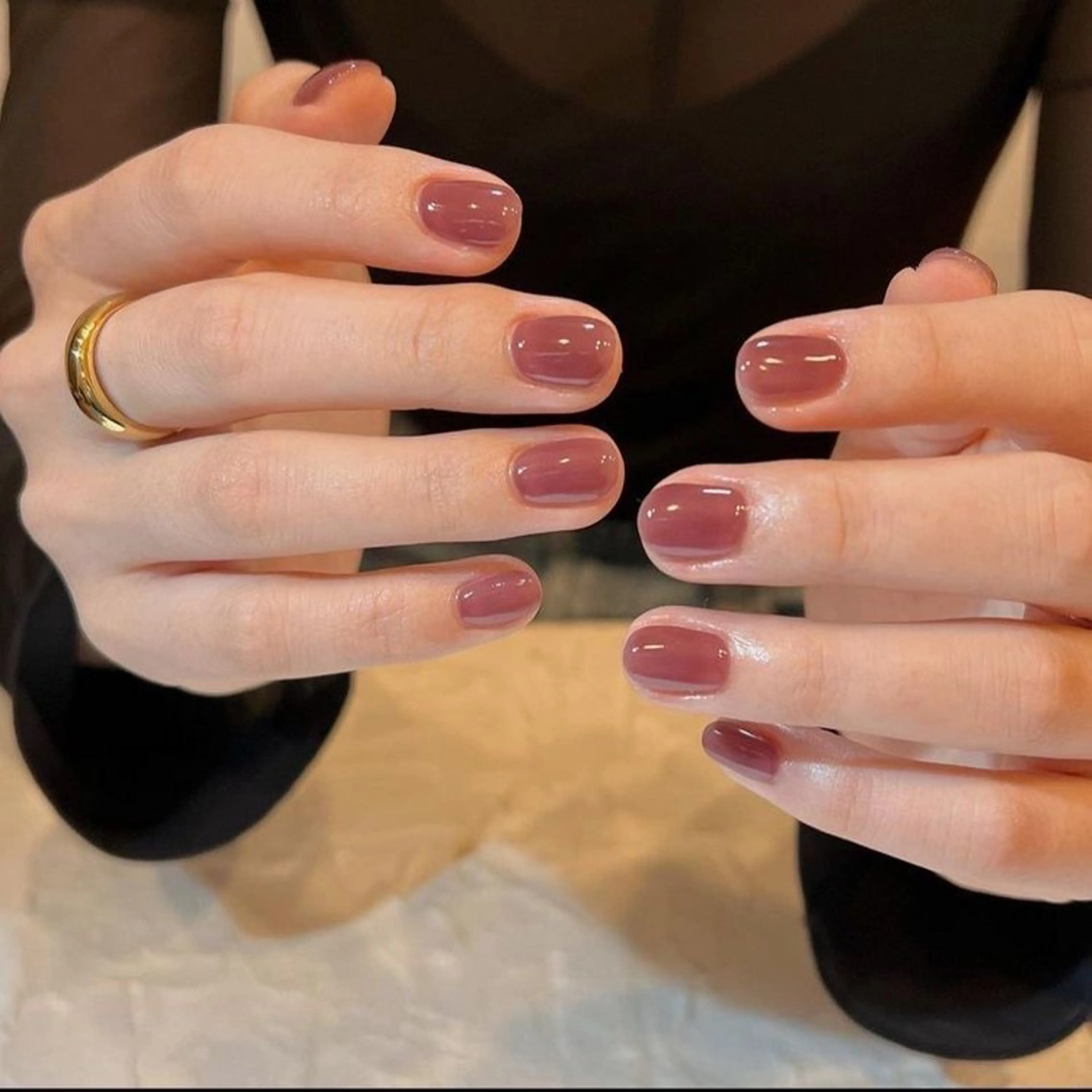 ネイル ワンカラーネイル ハンドネイル ヘアー.ネイル二刀流 misa🫧のヘアスタイル