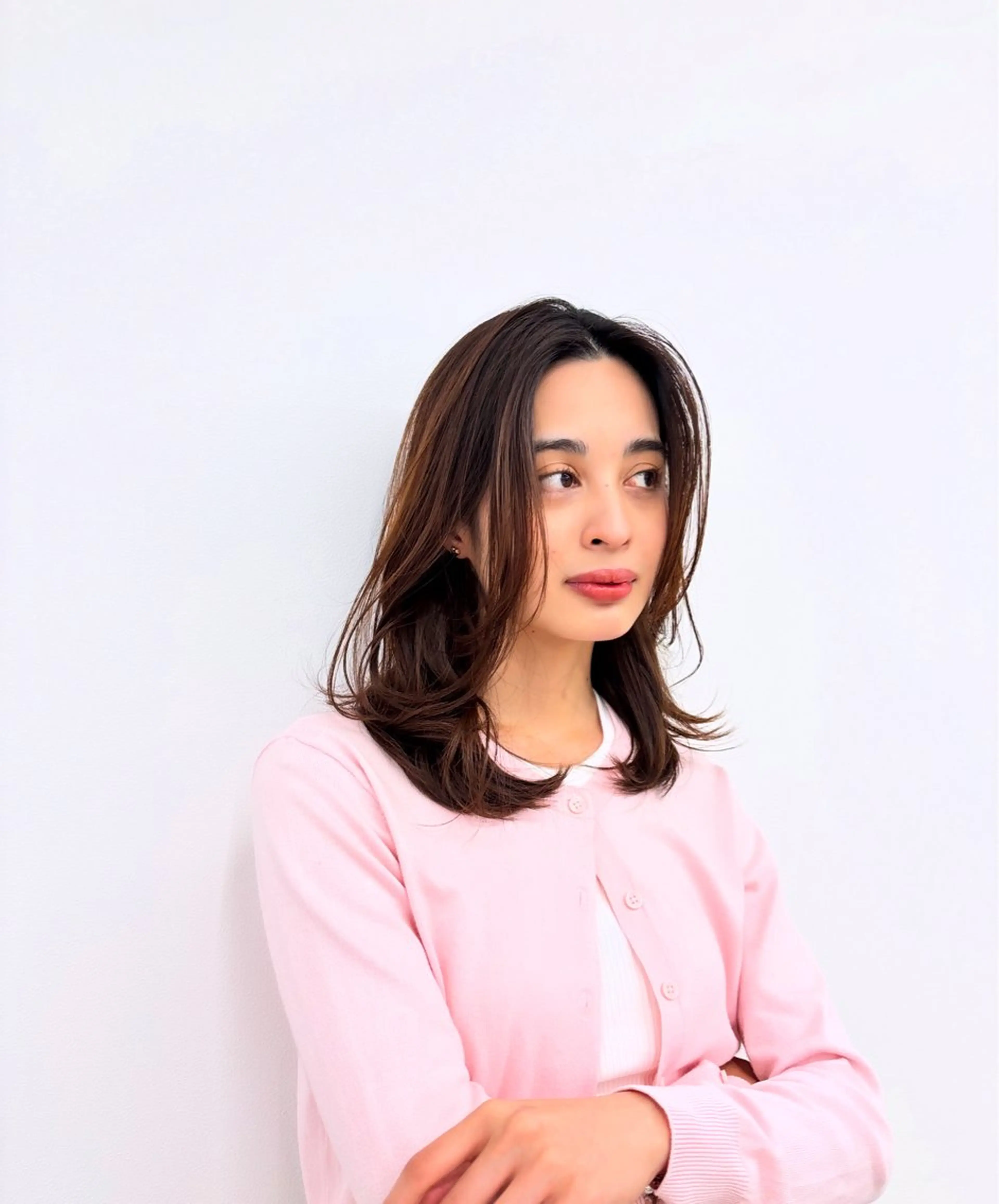 セミロング カラー カット ヘアカラー トリートメント 似合わせ美髪ヘア✨ 天王寺．阿倍野🌈のヘアスタイル