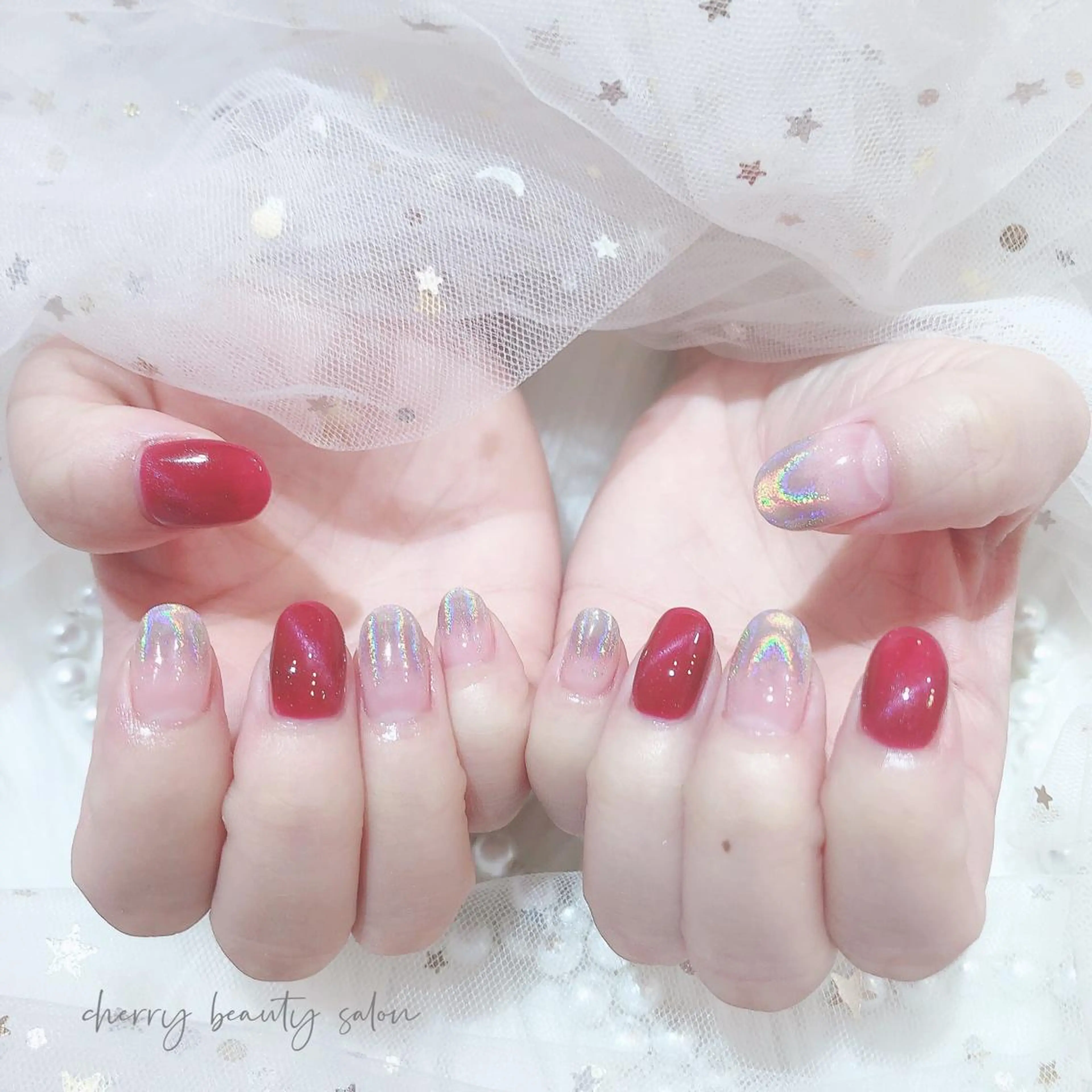 ミディアム SAKURA 🍒のネイルデザイン