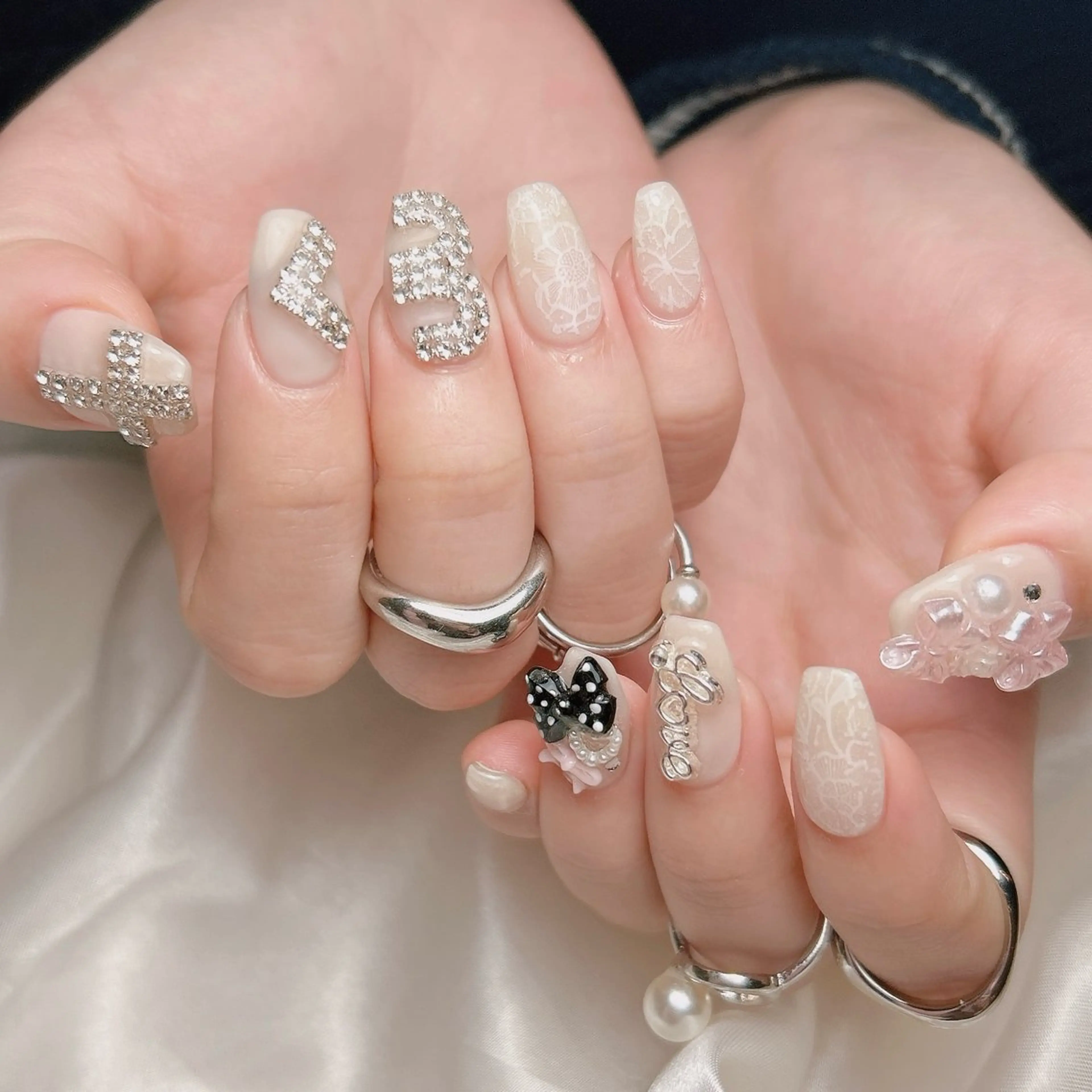 ネイル ハート ハンドネイル junna 金山.東別院.上前津のネイルデザイン