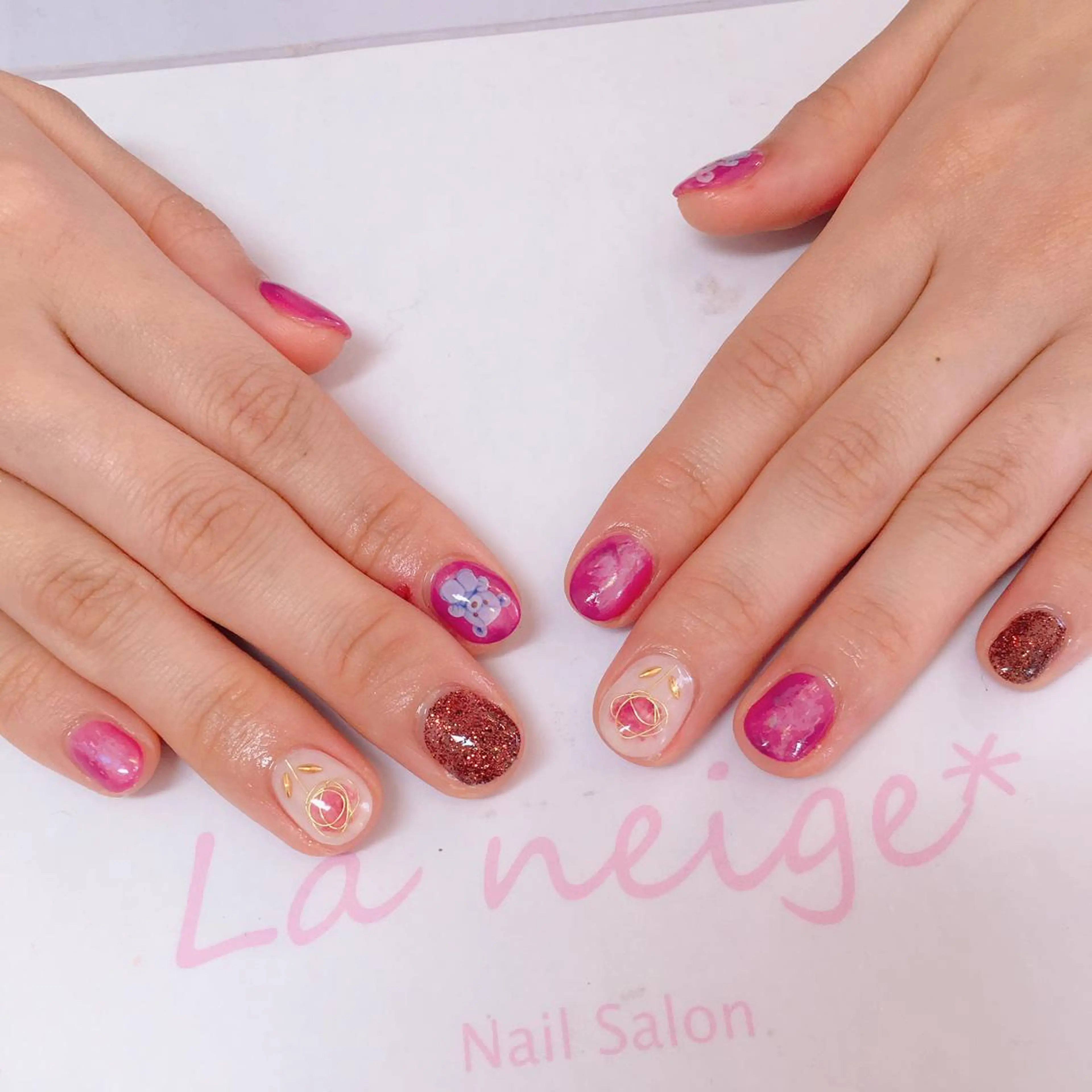 ネイル La neige* yuki 🥯🍑のネイルデザイン