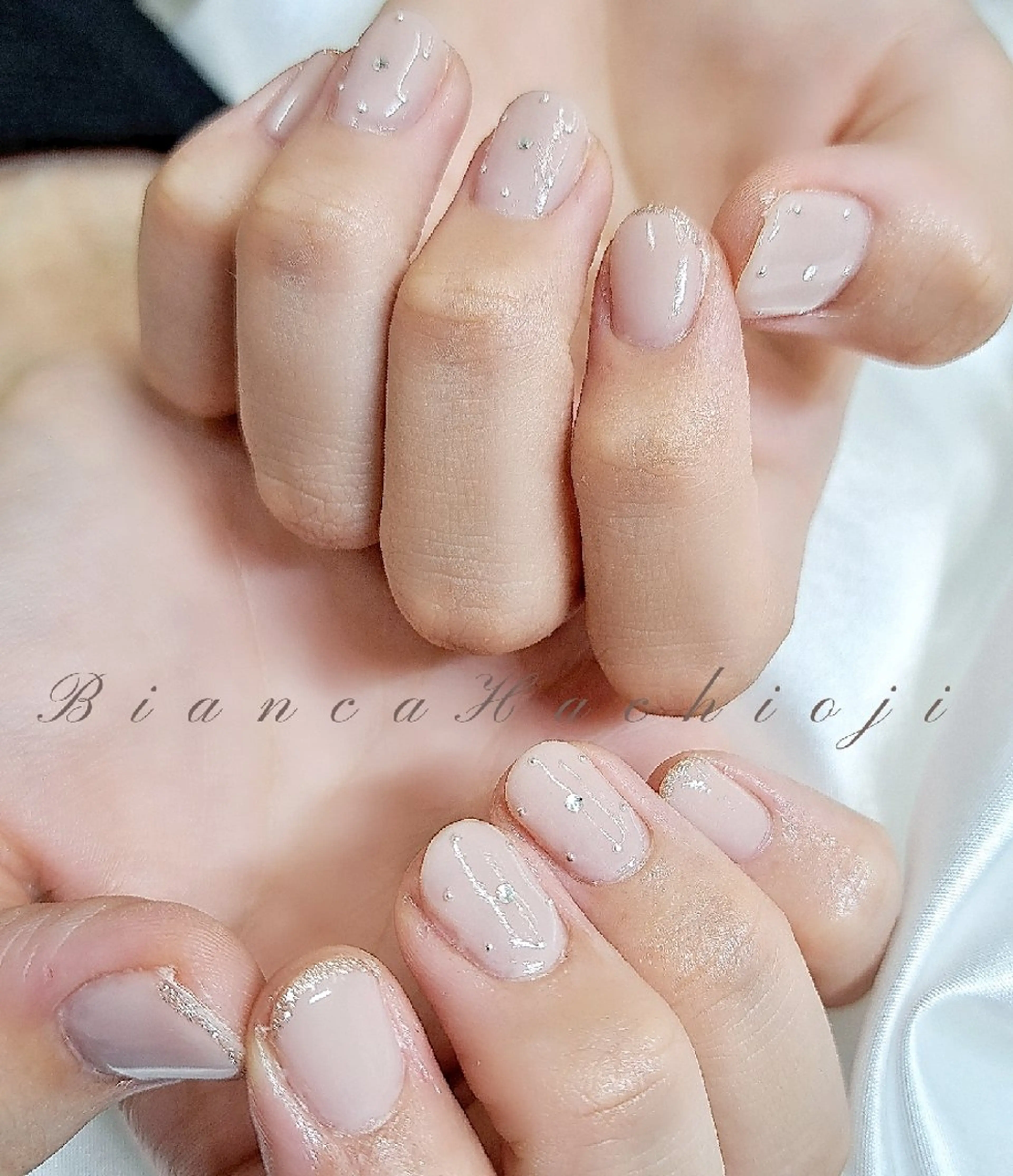ネイル ブライダルネイル ハンドネイル Bianca八王子 まえさだのネイルデザイン