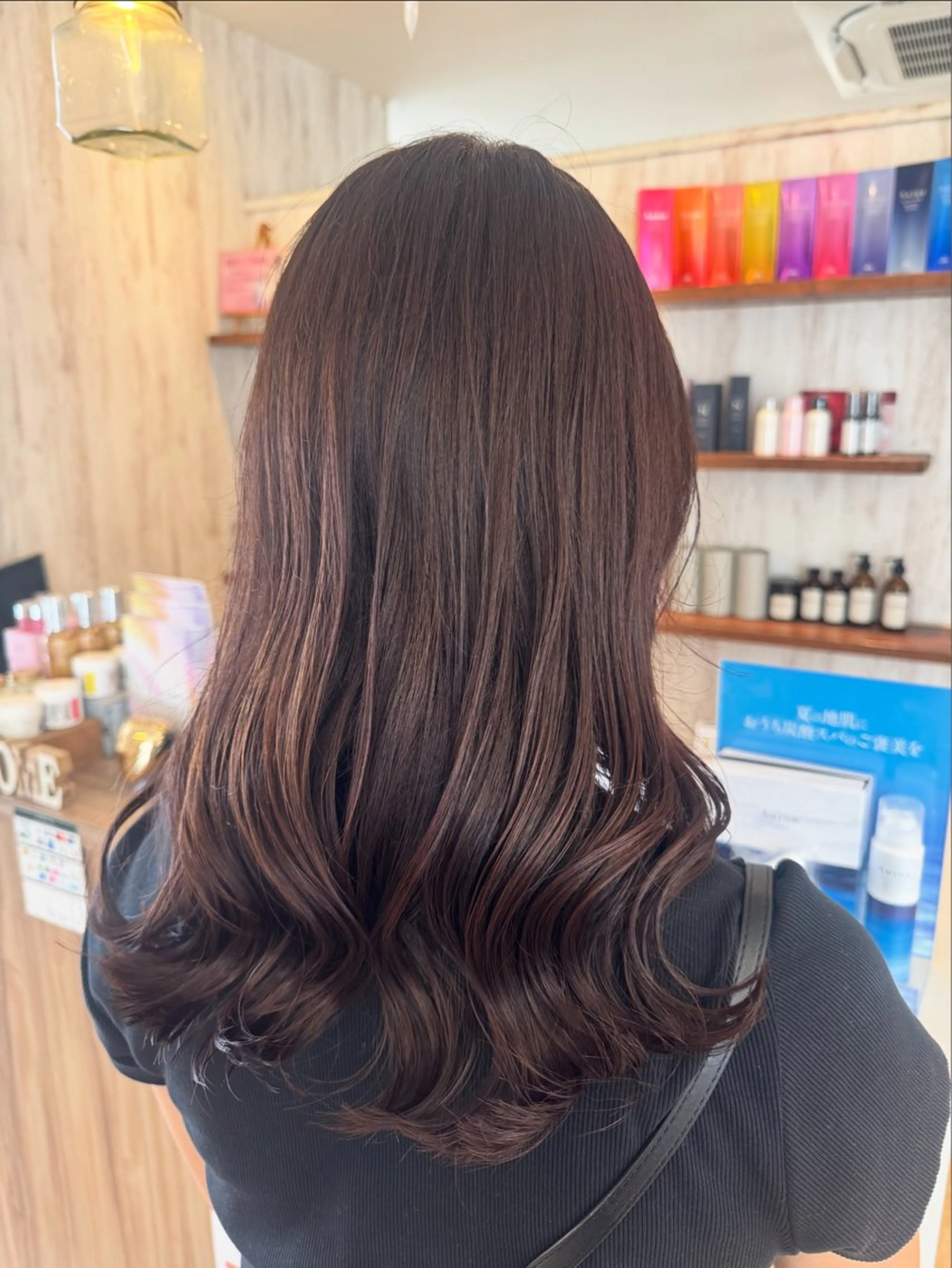 セミロング カット ヘアカラー トリートメント 古澤 あかねのヘアスタイル