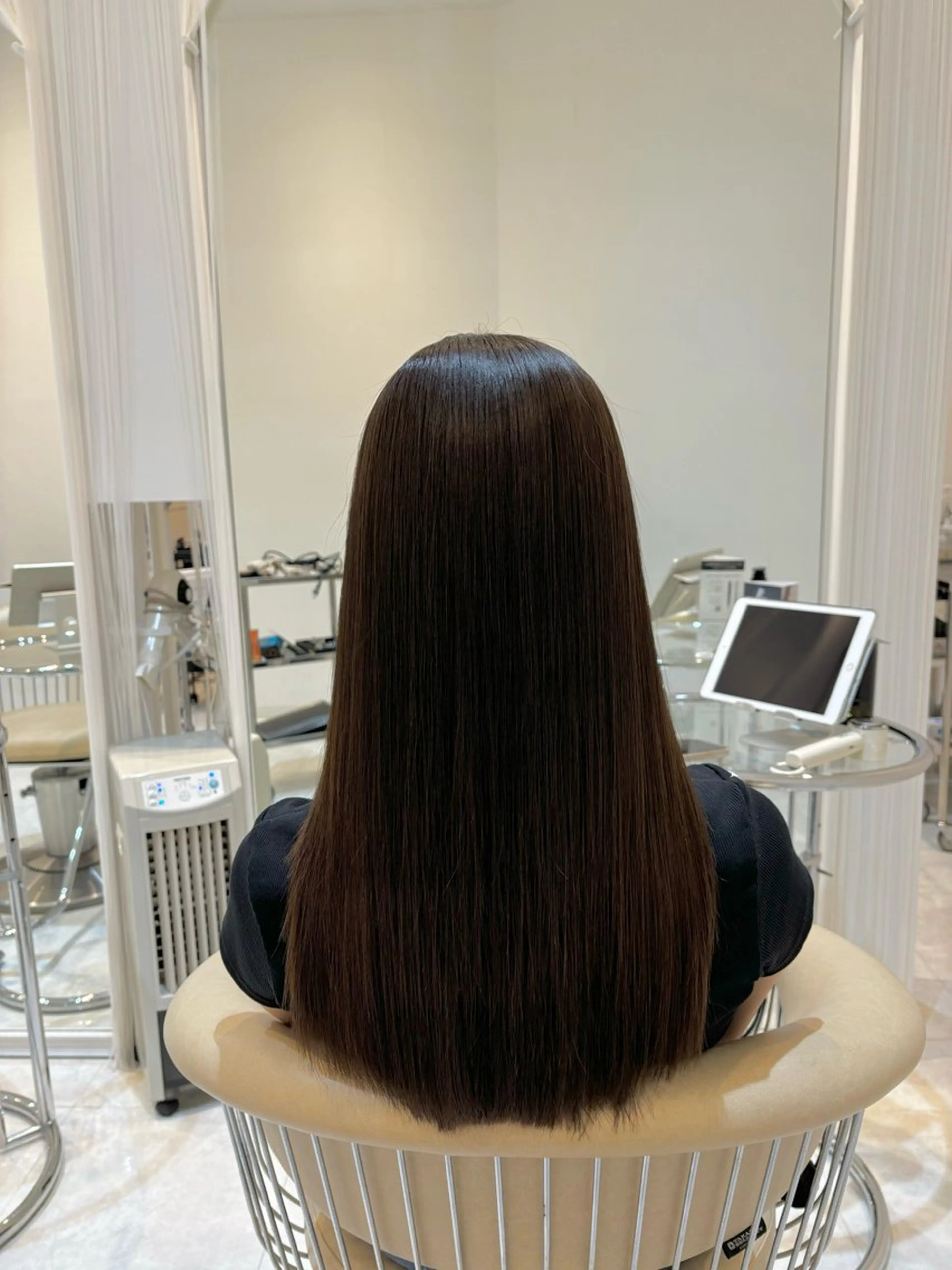 ミディアム カット ヘアカラー トリートメント 山下 直哉のヘアスタイル