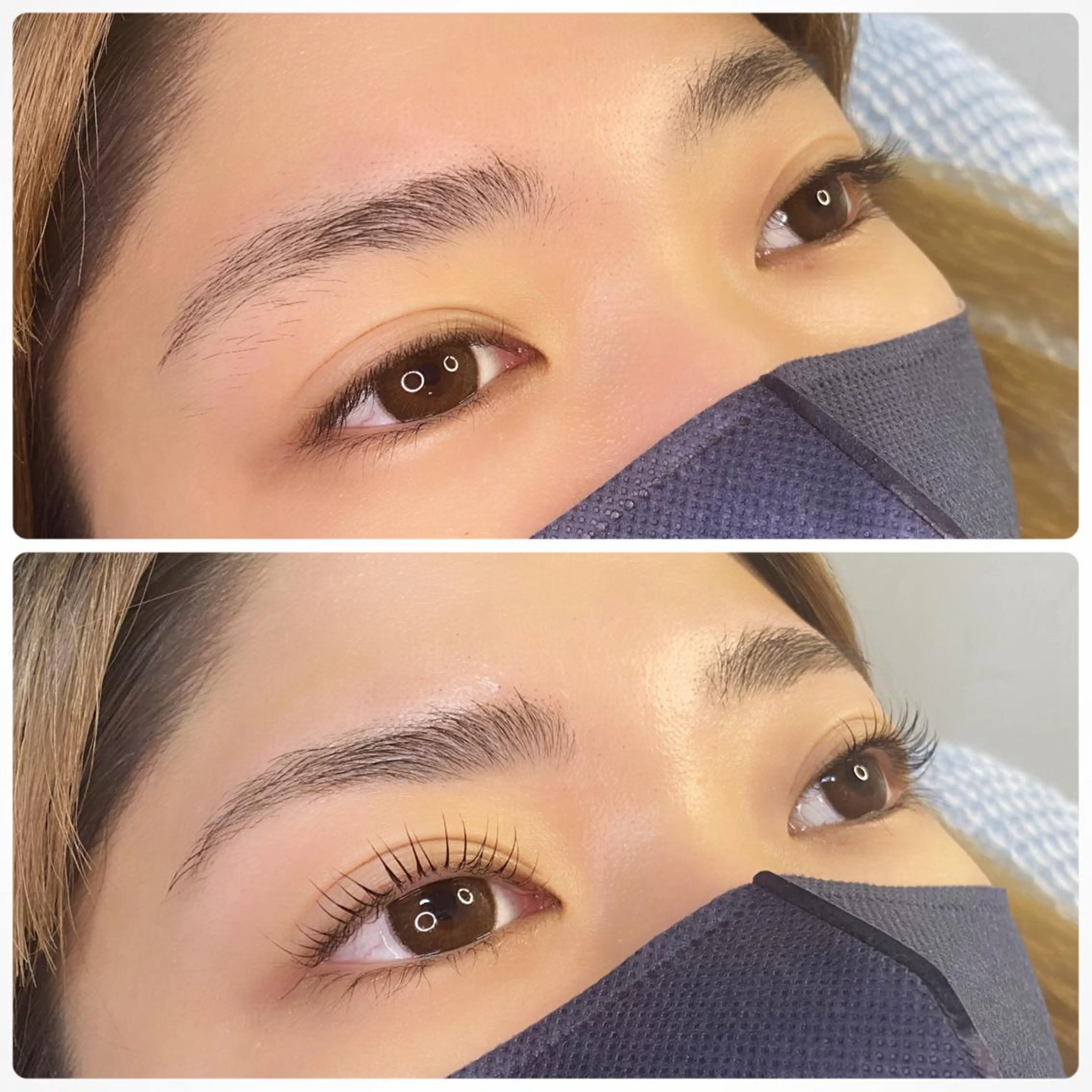 マツエク・マツパ アイブロウ 眉毛ワックス脱毛 一重×まつ毛パーマ 鈴木 沙羅のマツエク・マツパデザイン