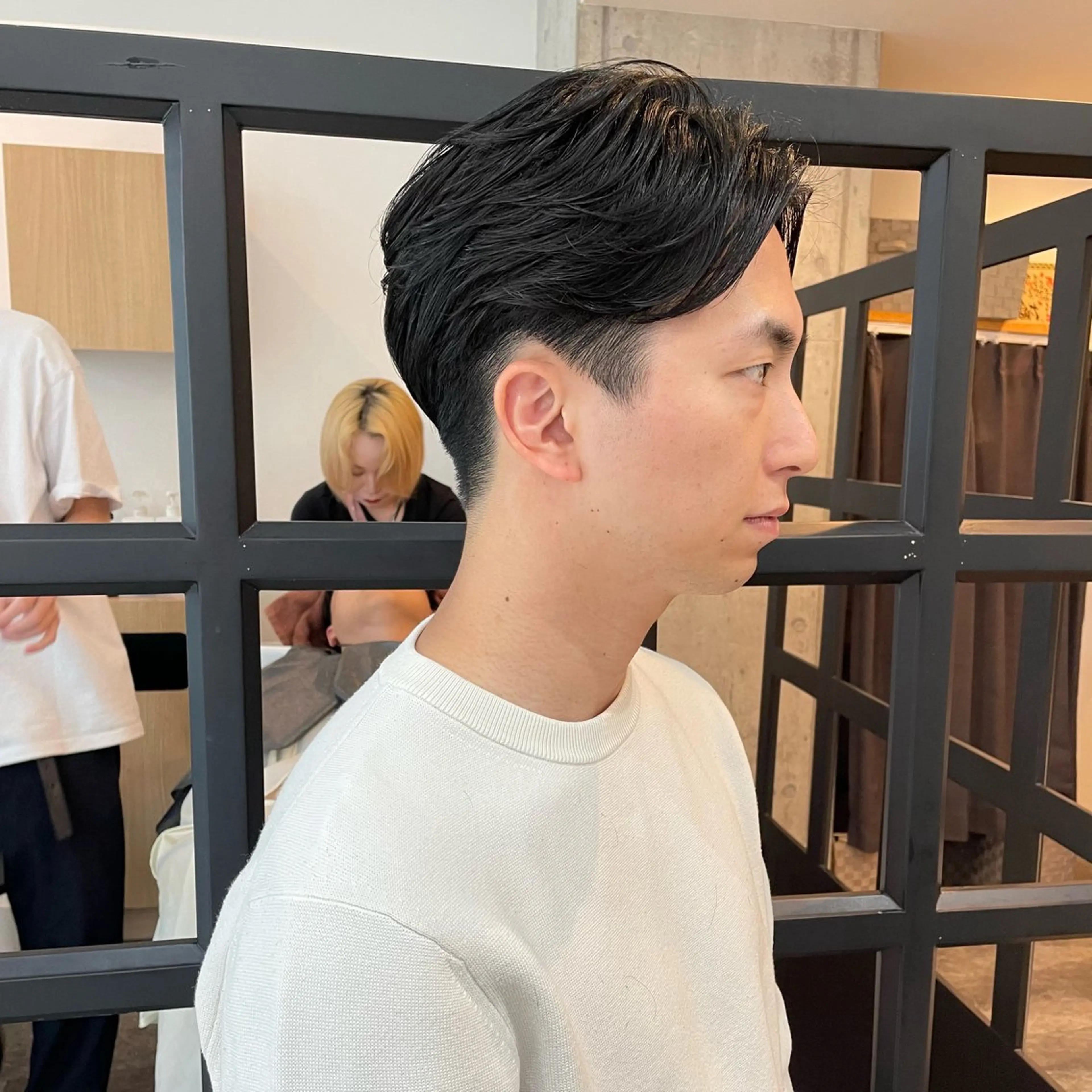 ショート メンズ センターパート メンズショート 刈り上げ ショートヘア カット 堀江将太朗/恵比寿/ メンズカットのヘアスタイル