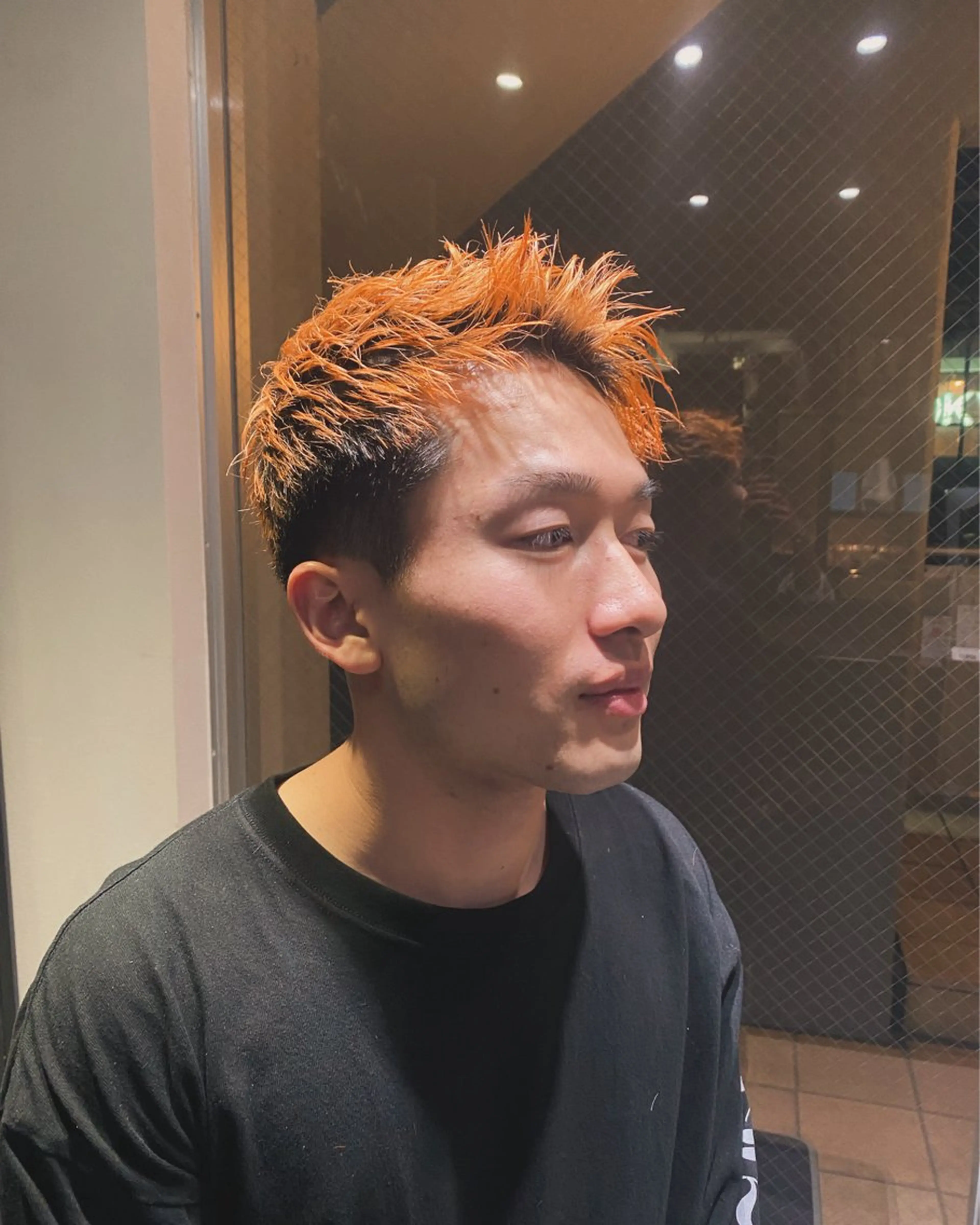 ショート ショートヘア カット ヘアカラー 山影✨バレイヤージュ ハイライト✨メンズ◎のヘアスタイル