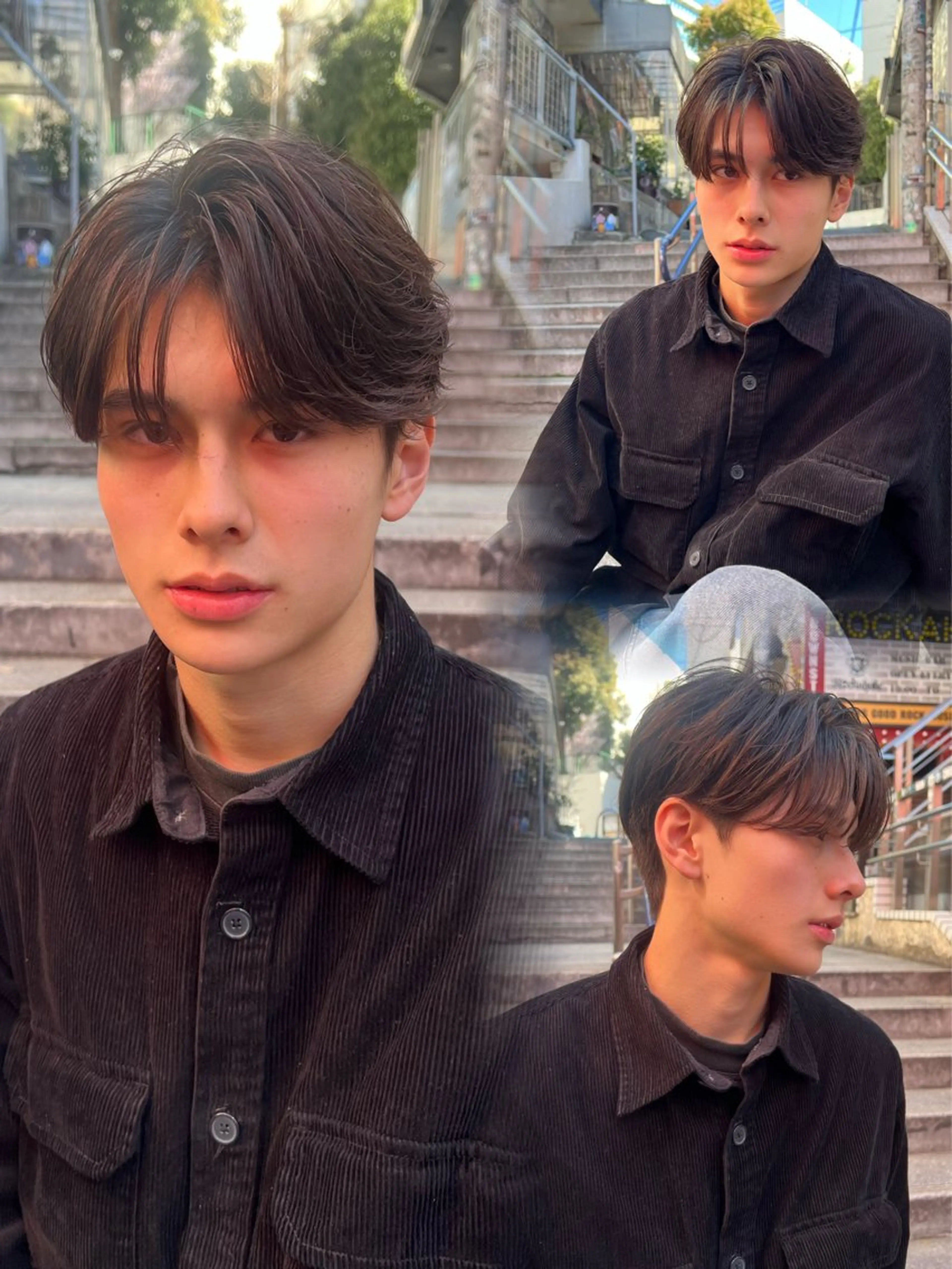 メンズ 毛流れフェザー スタイル🔹竹内凌のヘアスタイル