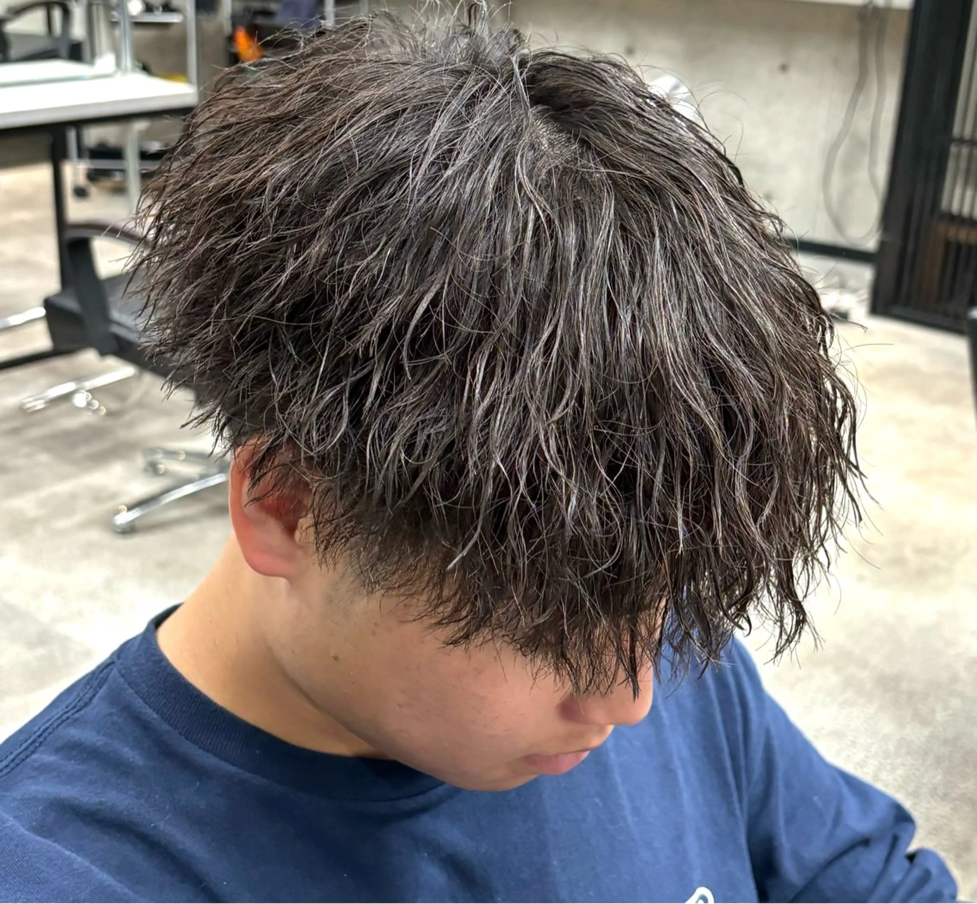 ショート パーマ メンズ era2d所属・マコト/心斎橋 メンズ専門店のヘアスタイル