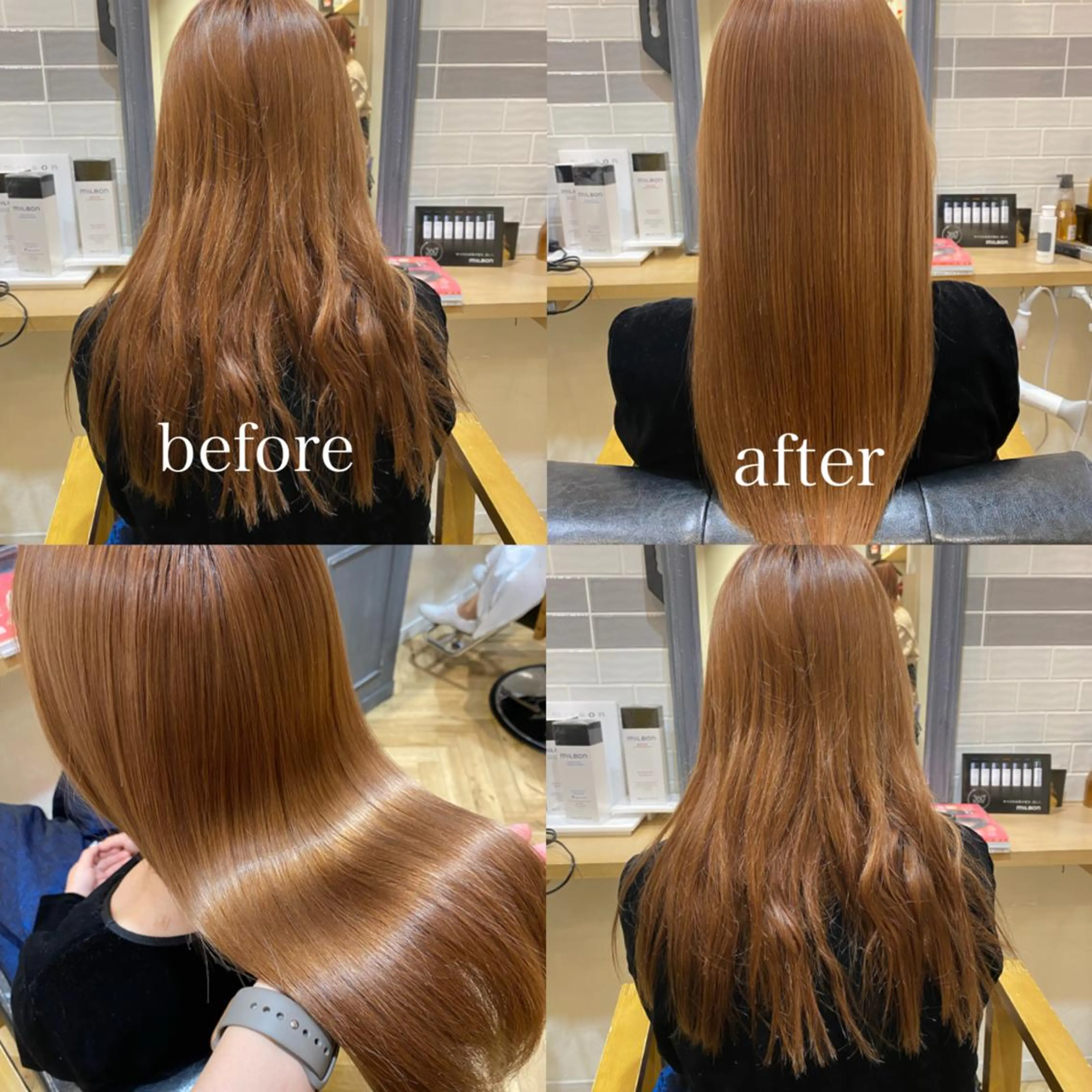 ロング カラー アクアカラー トリートメント 艶カラー/韓国顔周り 🎀mamiのヘアスタイル