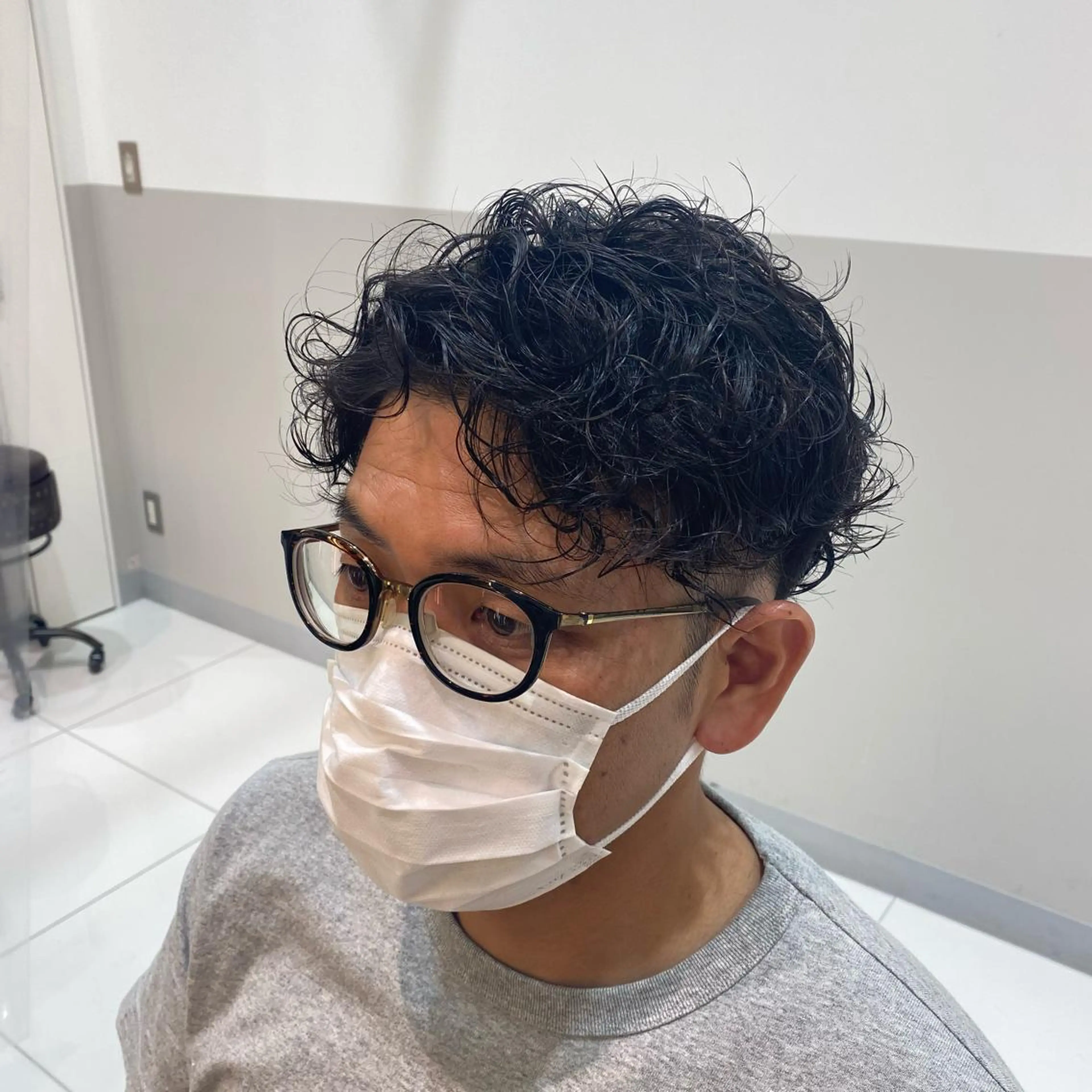 ショート パーマ メンズ メンズパーマ 💫副店長💫 篠崎 はやとのヘアスタイル