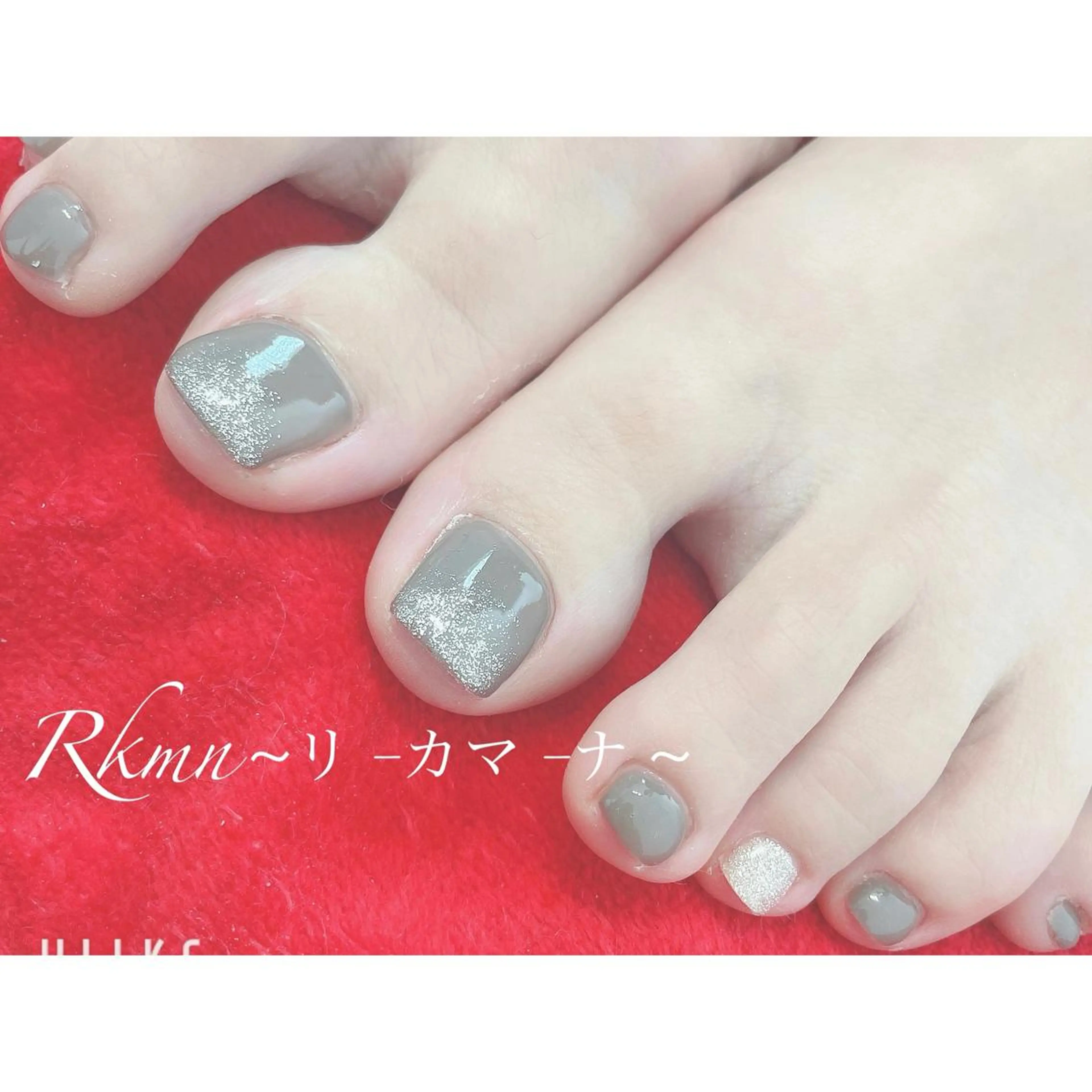 ネイル アートネイル フレンチネイル ジェルネイル グラデーション ラメ(グリッター) ハンドネイル フットネイル ハンドケア Rkmn ~リ-カマ-ナ~のネイルデザイン