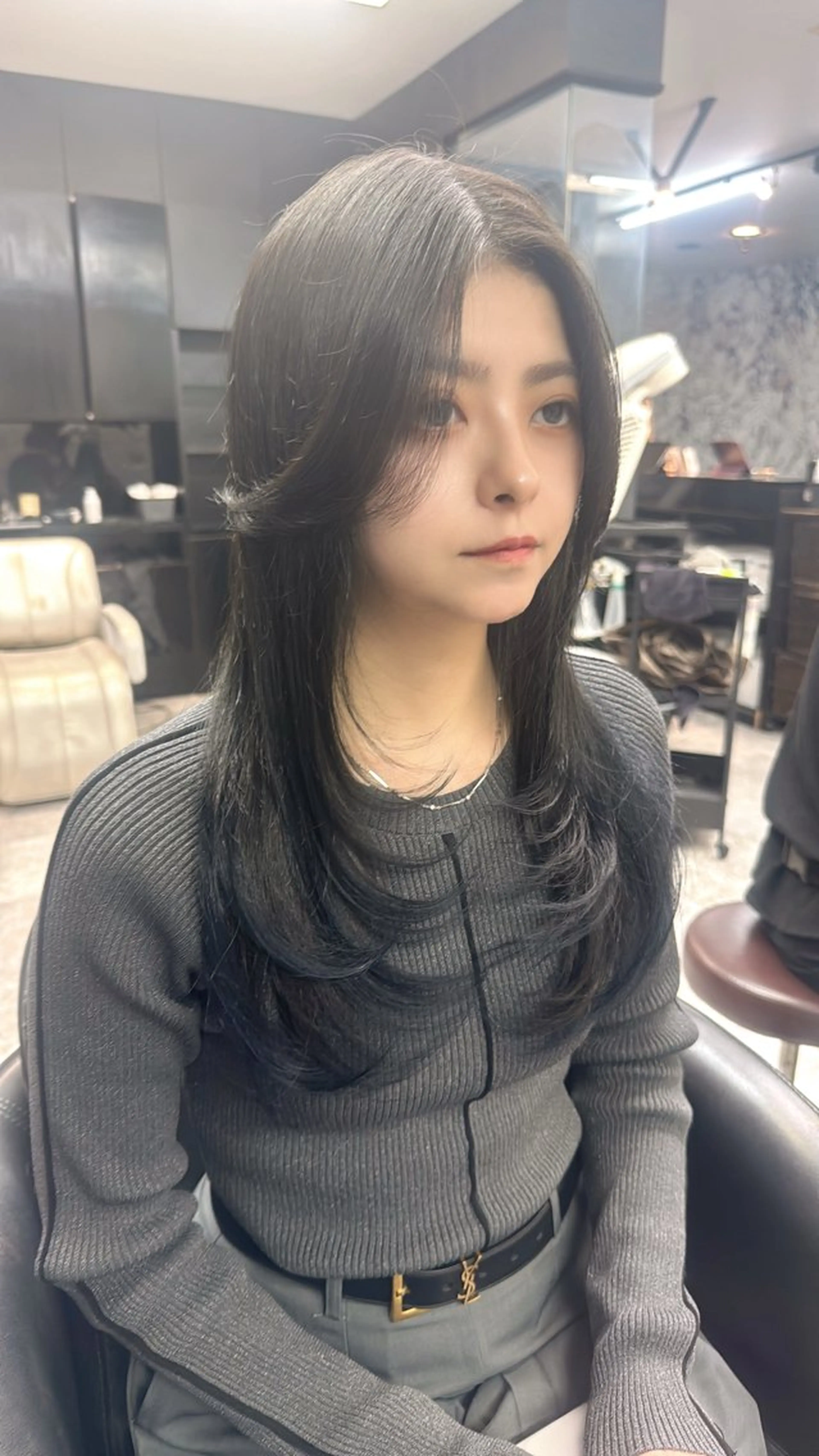 セミロング 飯富 信二のヘアスタイル