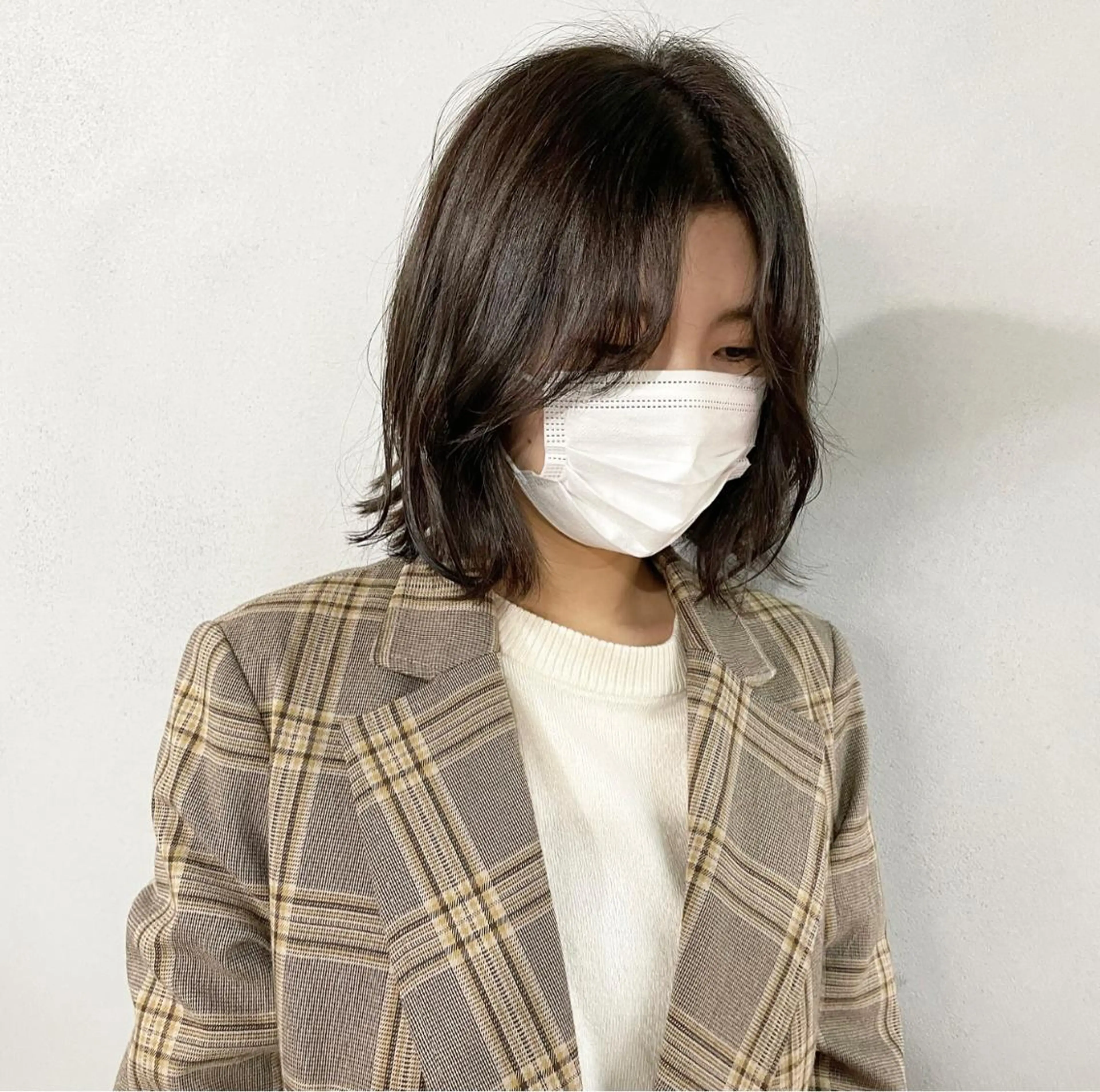 ショート カラー パーマ ヘアアレンジ メンズ キッズ ネイル マツエク・マツパ メンズ韓国風 ブラウンカラー カラーマツエク 韓国風マツエク ボブ #tag 稗田綾加のヘアスタイル