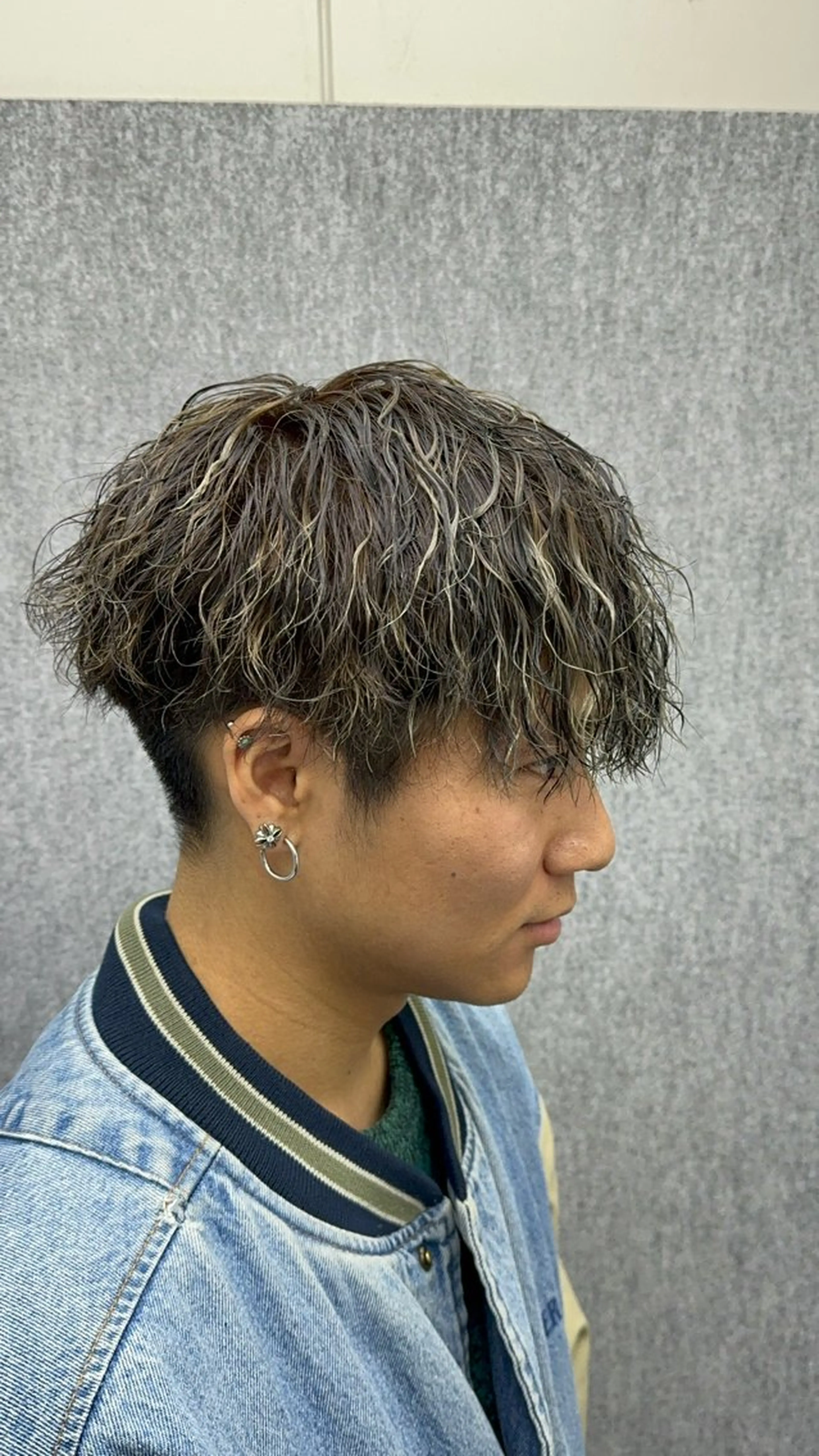 メンズ メンズメッシュ メンズパーマ 【艶カラー⠀】坂東 要のヘアスタイル