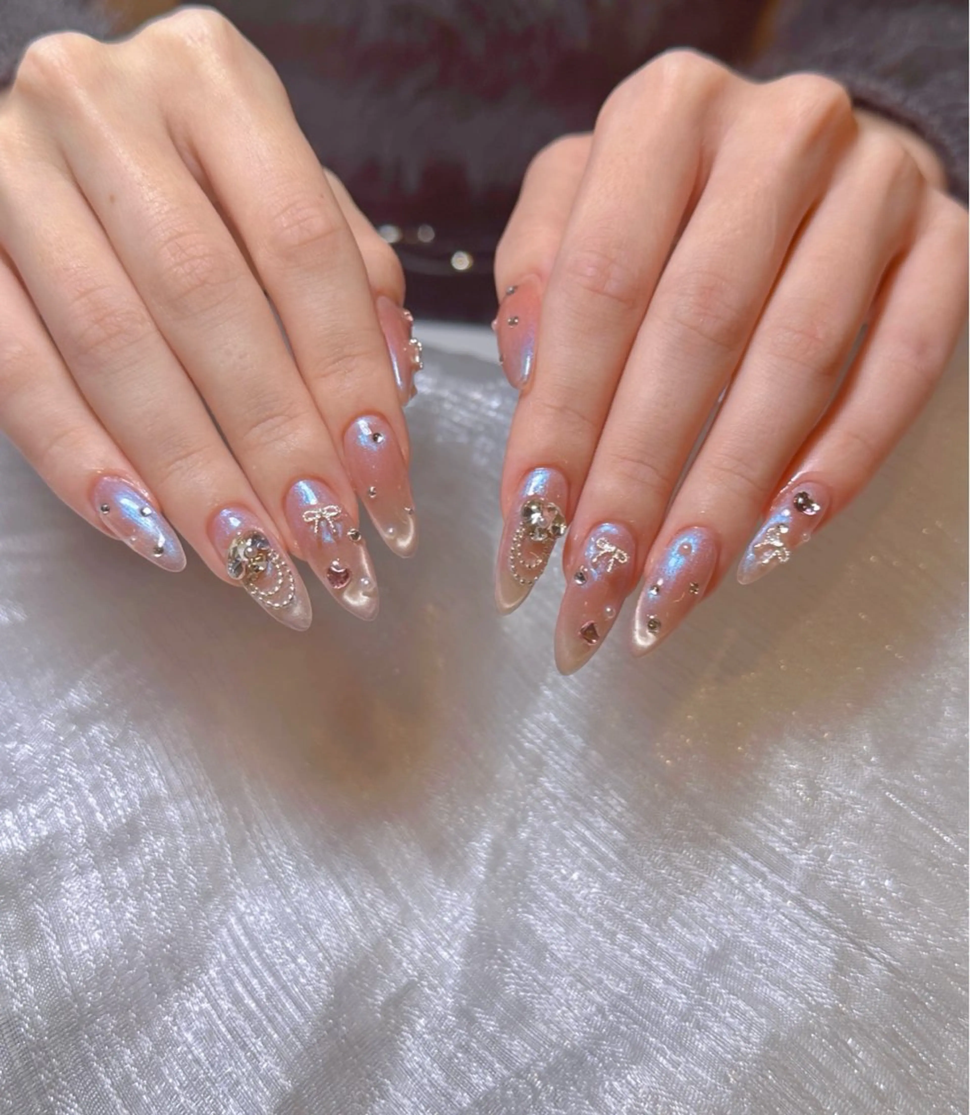 ネイル アートネイル ジェルネイル キラキラネイル 韓国ネイル オフィスネイル Daisy Nailsのネイルデザイン