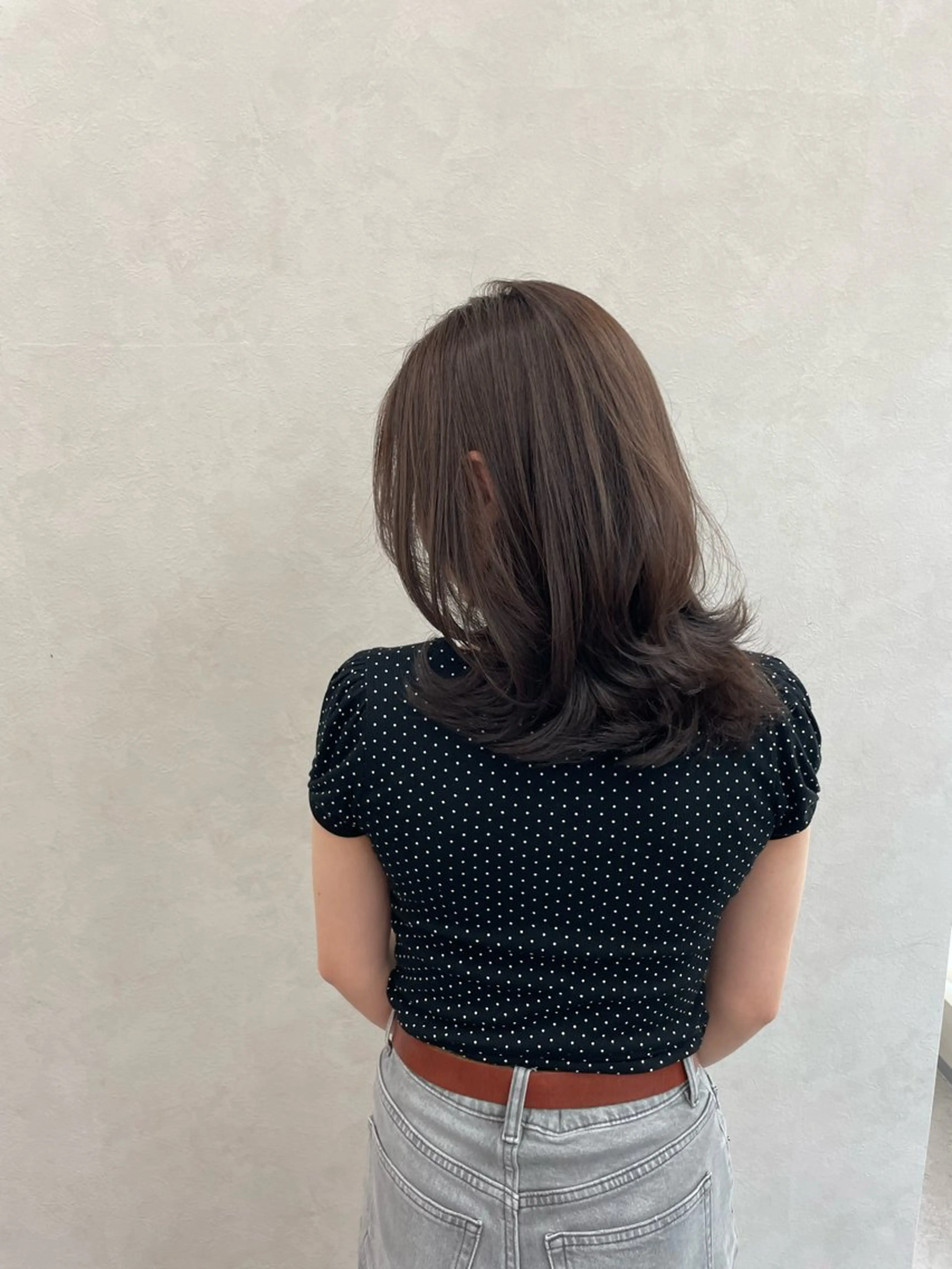 ミディアム カラー カット トリートメント 🍐透明感カラー🍐 レイヤーカットのヘアスタイル