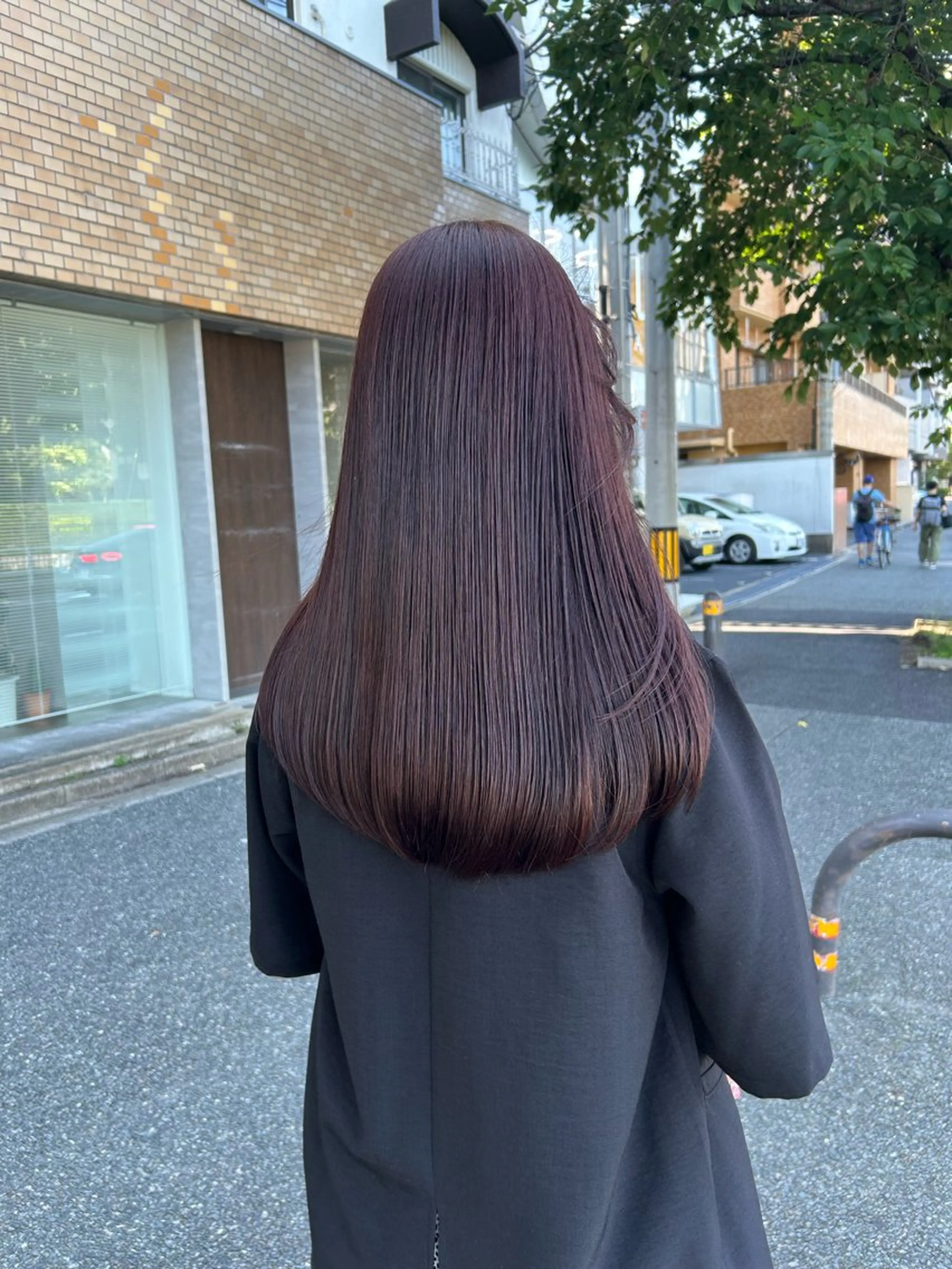 ロング カラー 井手 素子のヘアスタイル