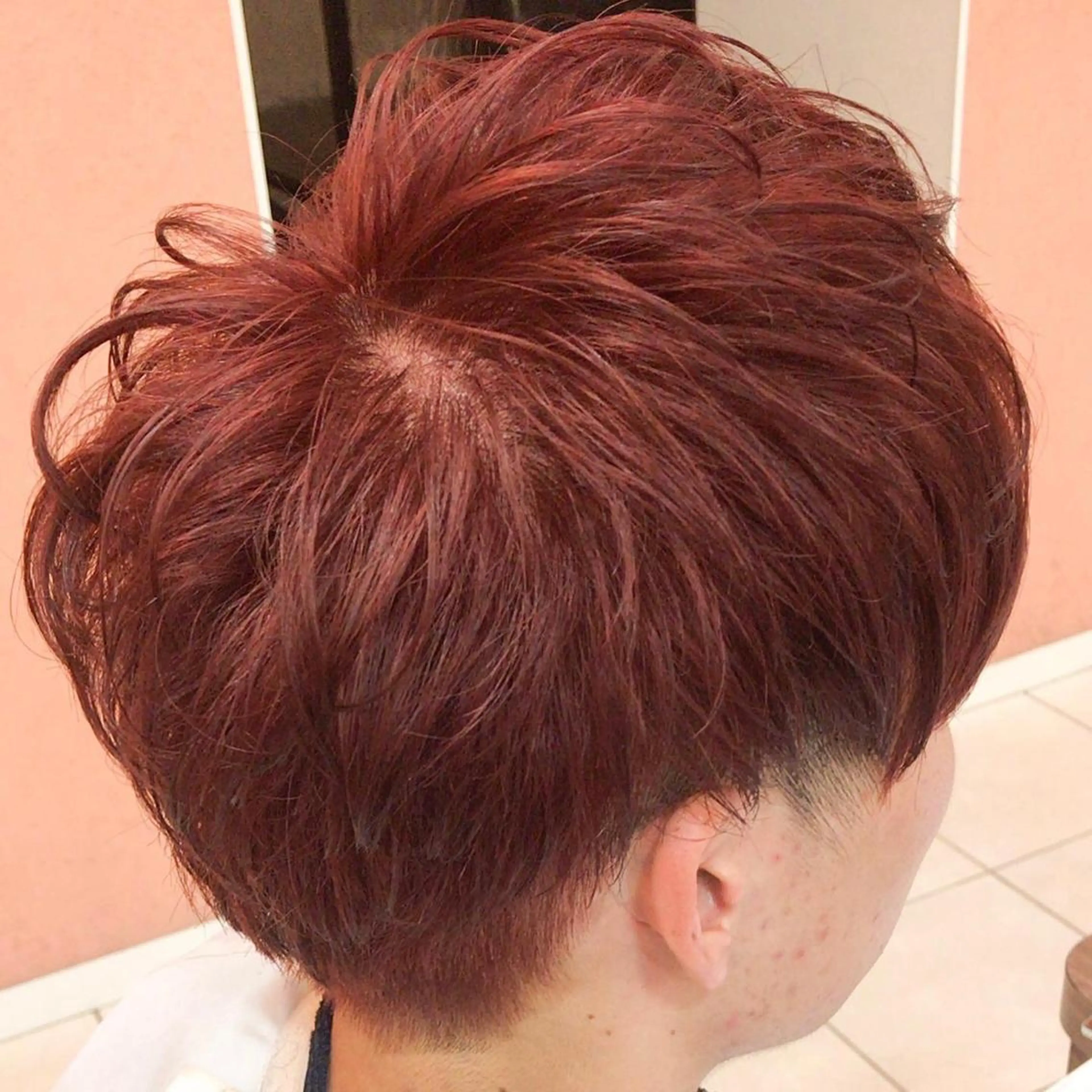 ショート カラー メンズ マッシュ メンズパーマ カット ヘアカラー 大澤　裕貴 【メンズカット】のヘアスタイル