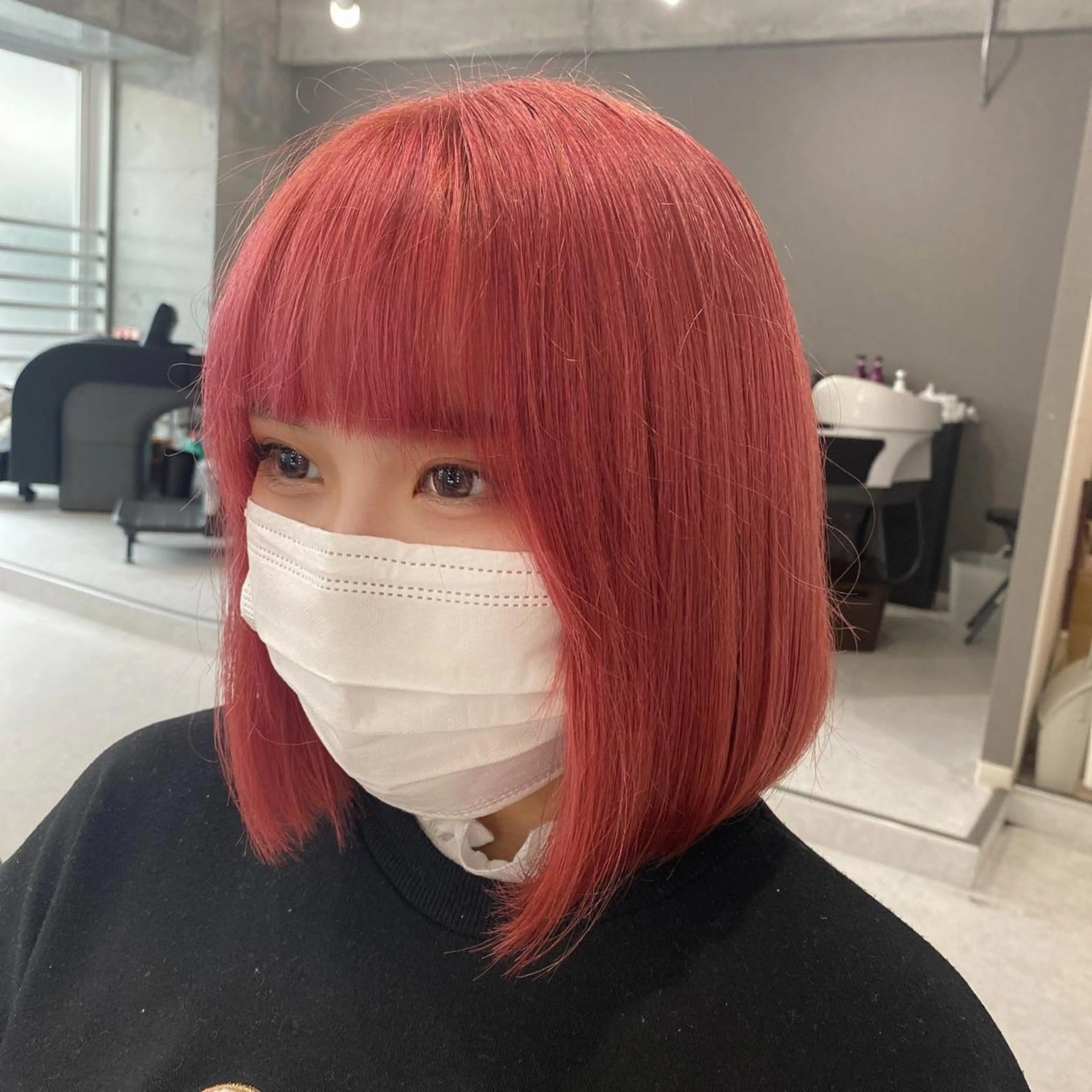 セミロング カラー カット ヘアカラー トリートメント 韓国ヘア特化💍 tiam💍ブリーチのヘアスタイル