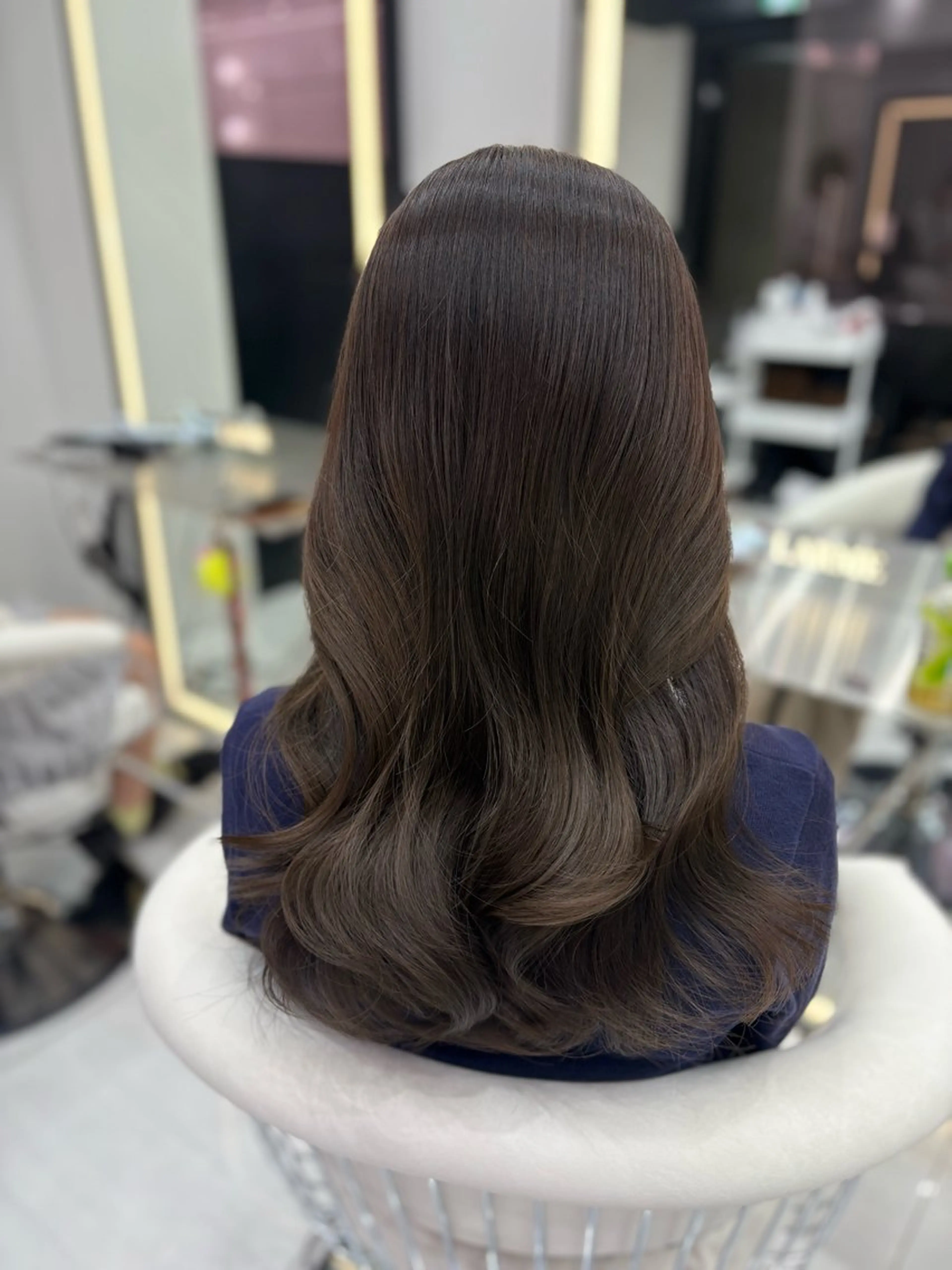 ミディアム カラー カット ヘアカラー トリートメント 新宿/韓国ヘア 中明度カラー/かやのヘアスタイル