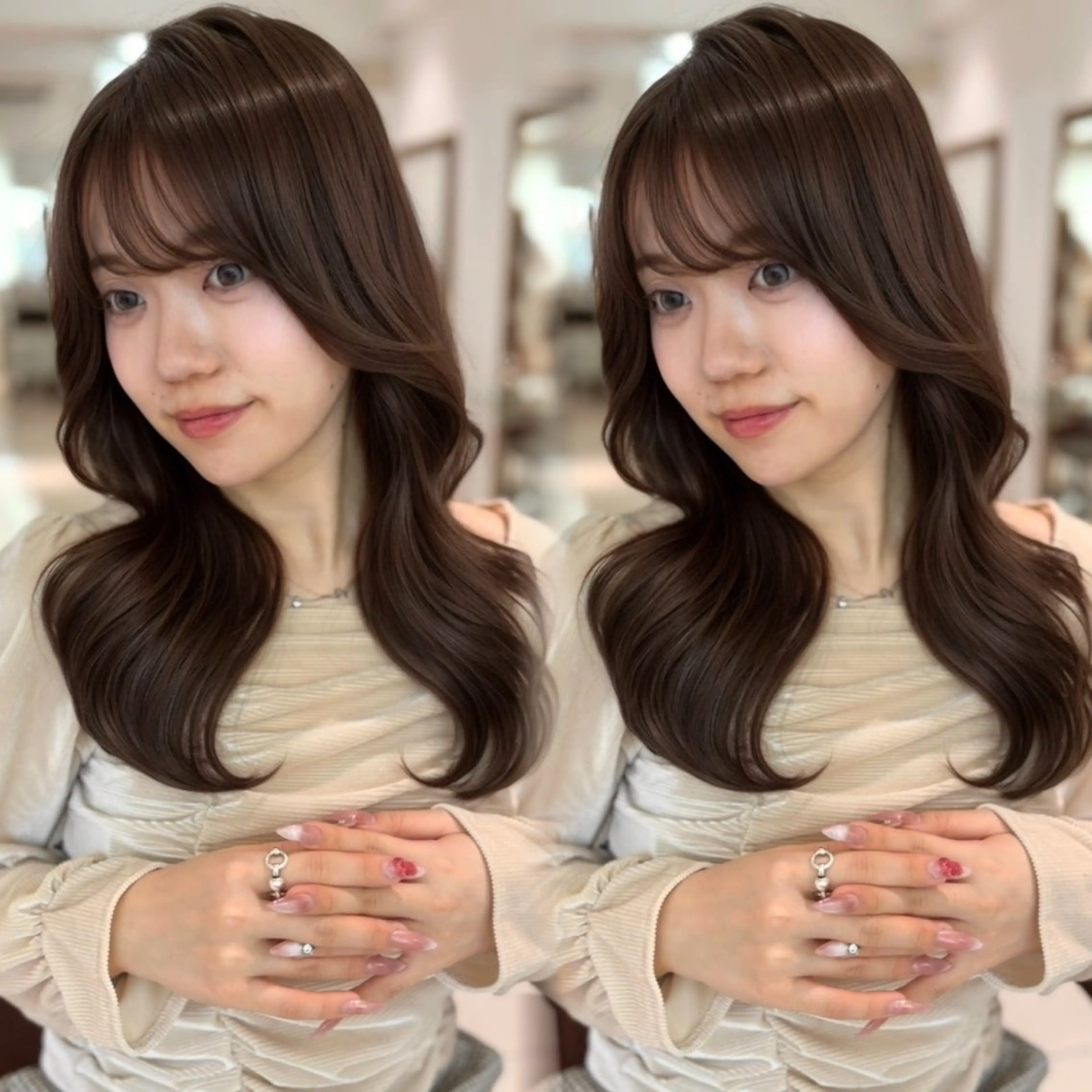 ロング カラー ヘアカラー 髪質改善/透明感ヘア 🩶RURIのヘアスタイル