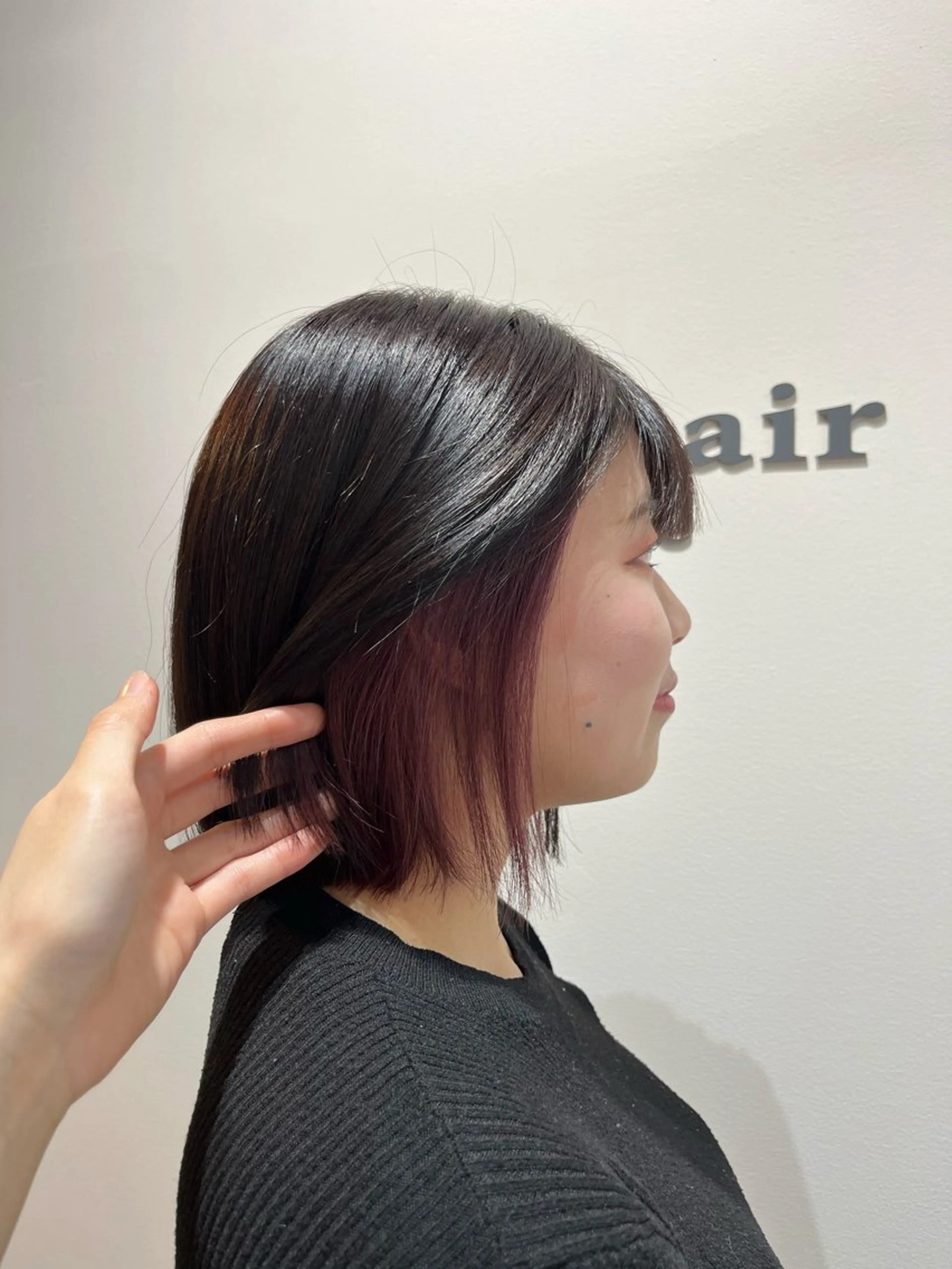 カラー bisou hair スガノ カヤノのマツエク・マツパデザイン