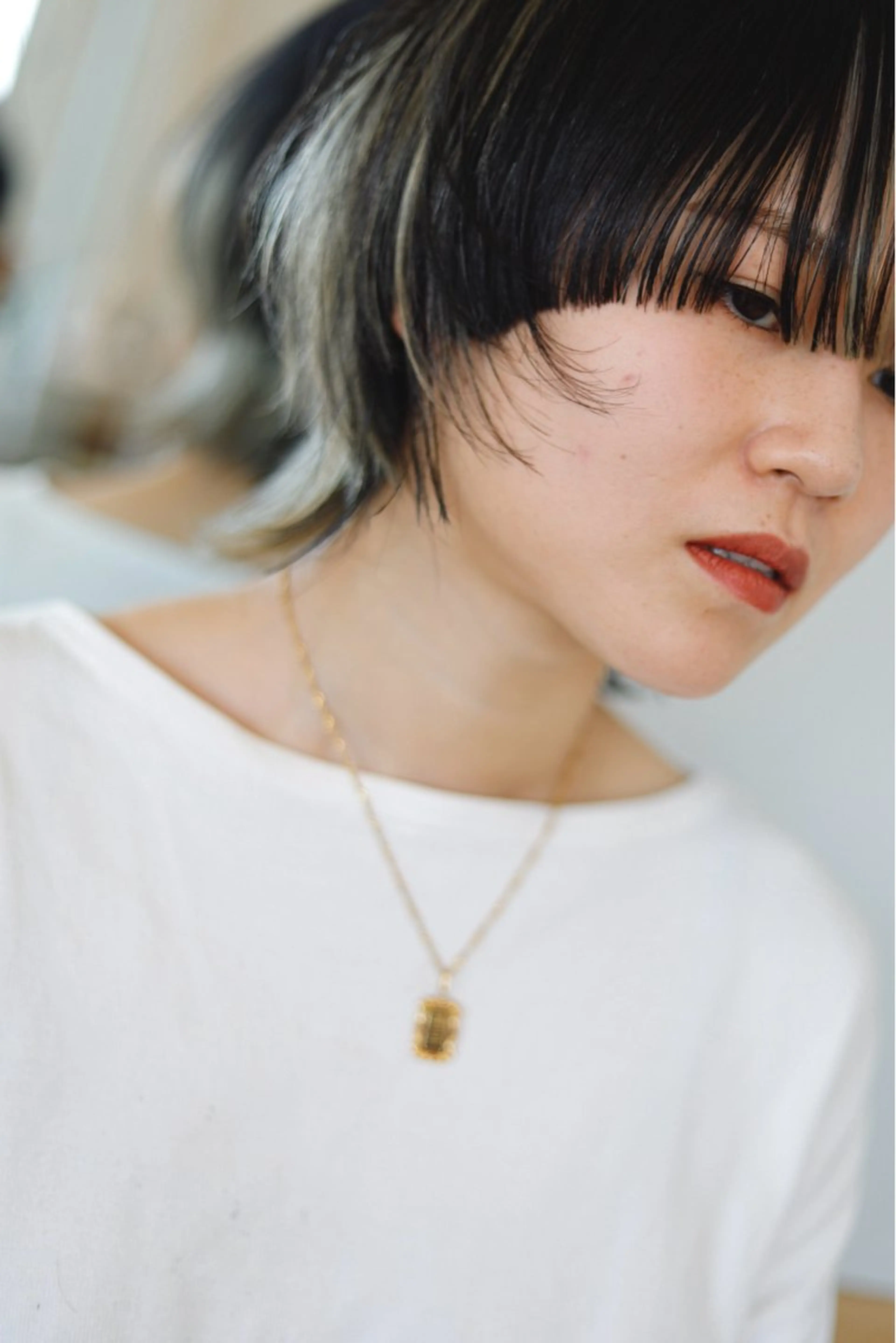 ショート カラー d'Or riz所属・長谷川 絵美のヘアスタイル