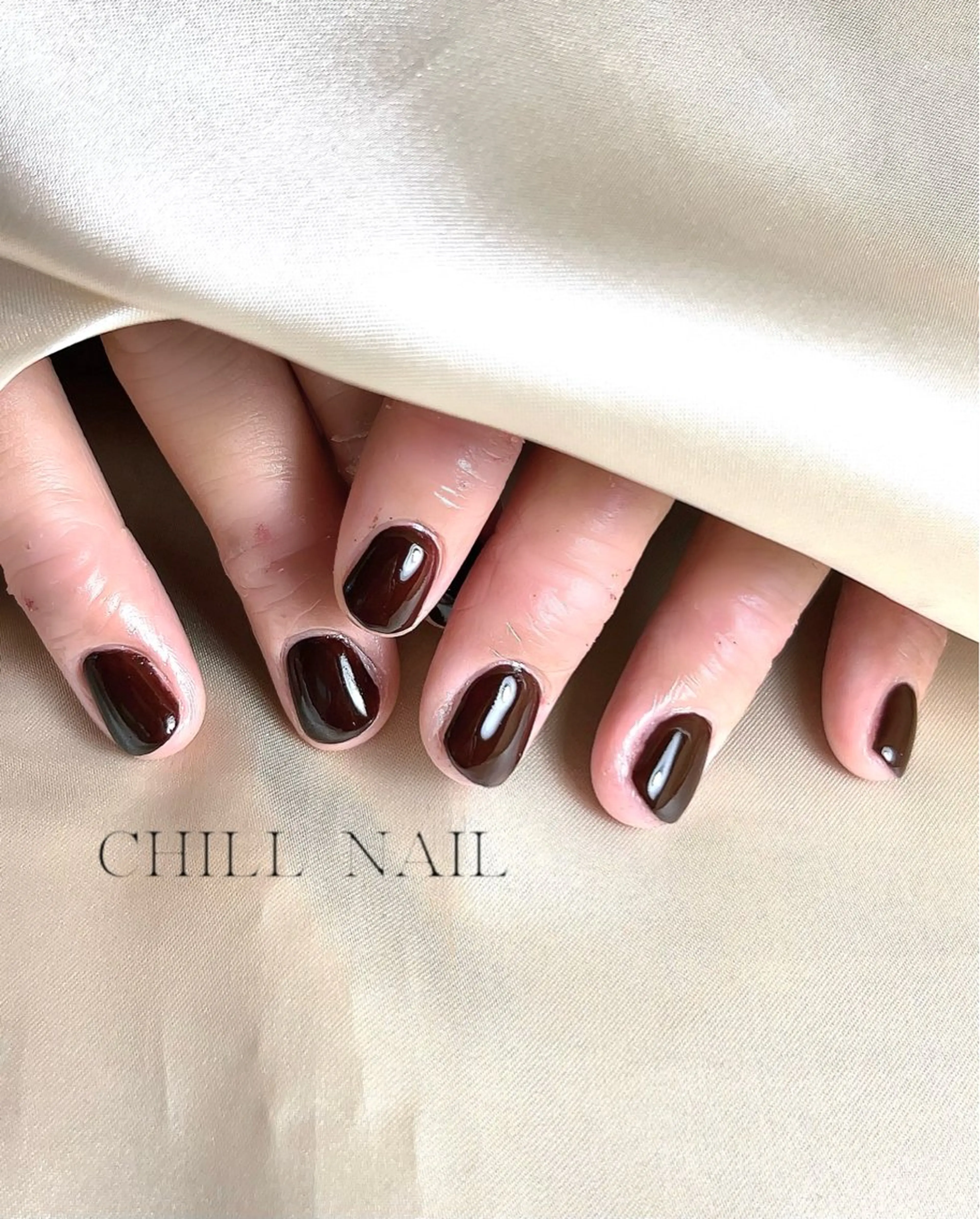 ネイル ボルドー CHILL NAILのネイルデザイン