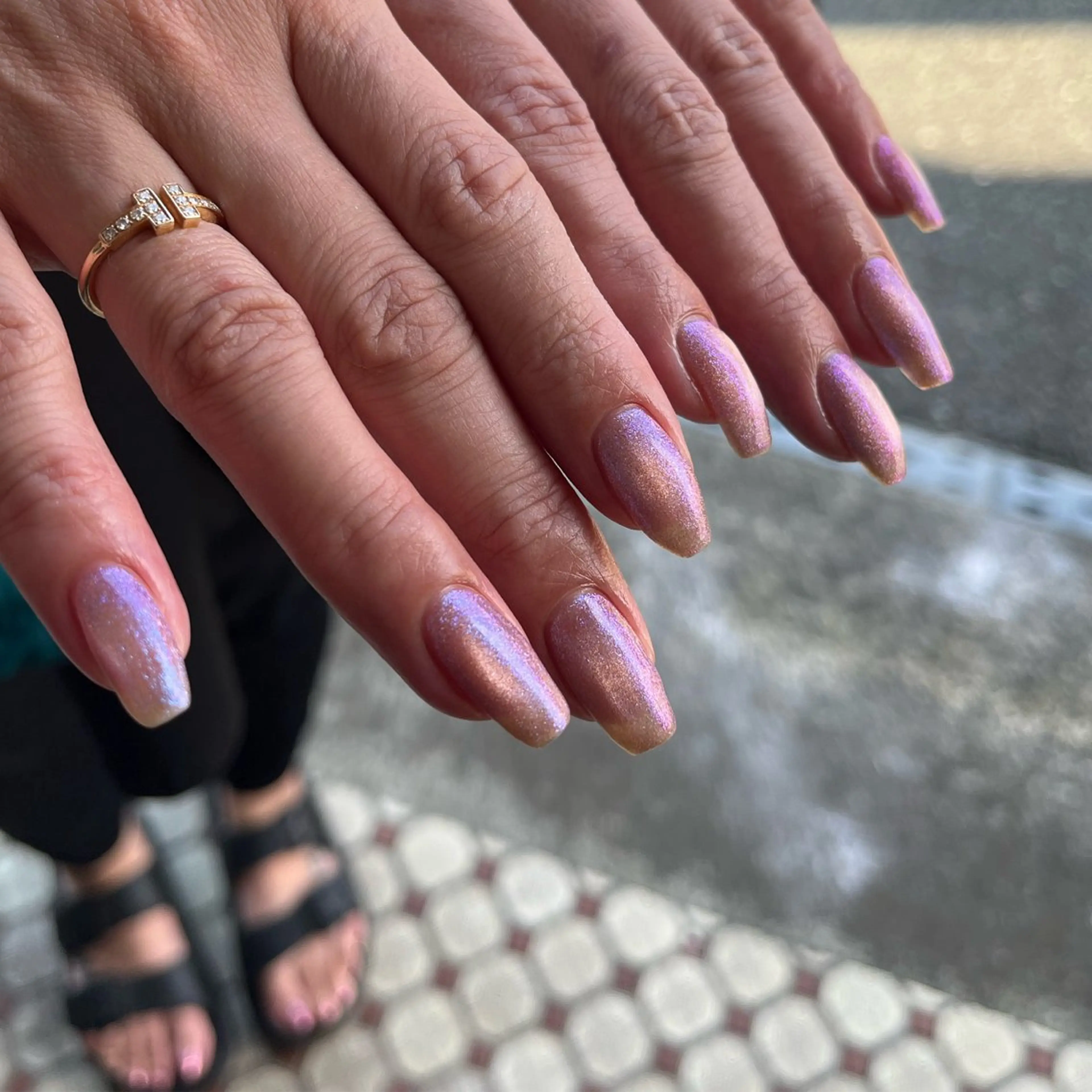 ネイル オーロラネイル マグネットネイル ハンドネイル ネイルハウス✴︎ふたご座所属・ネイルハウスふたご座 Natsumiのネイルデザイン