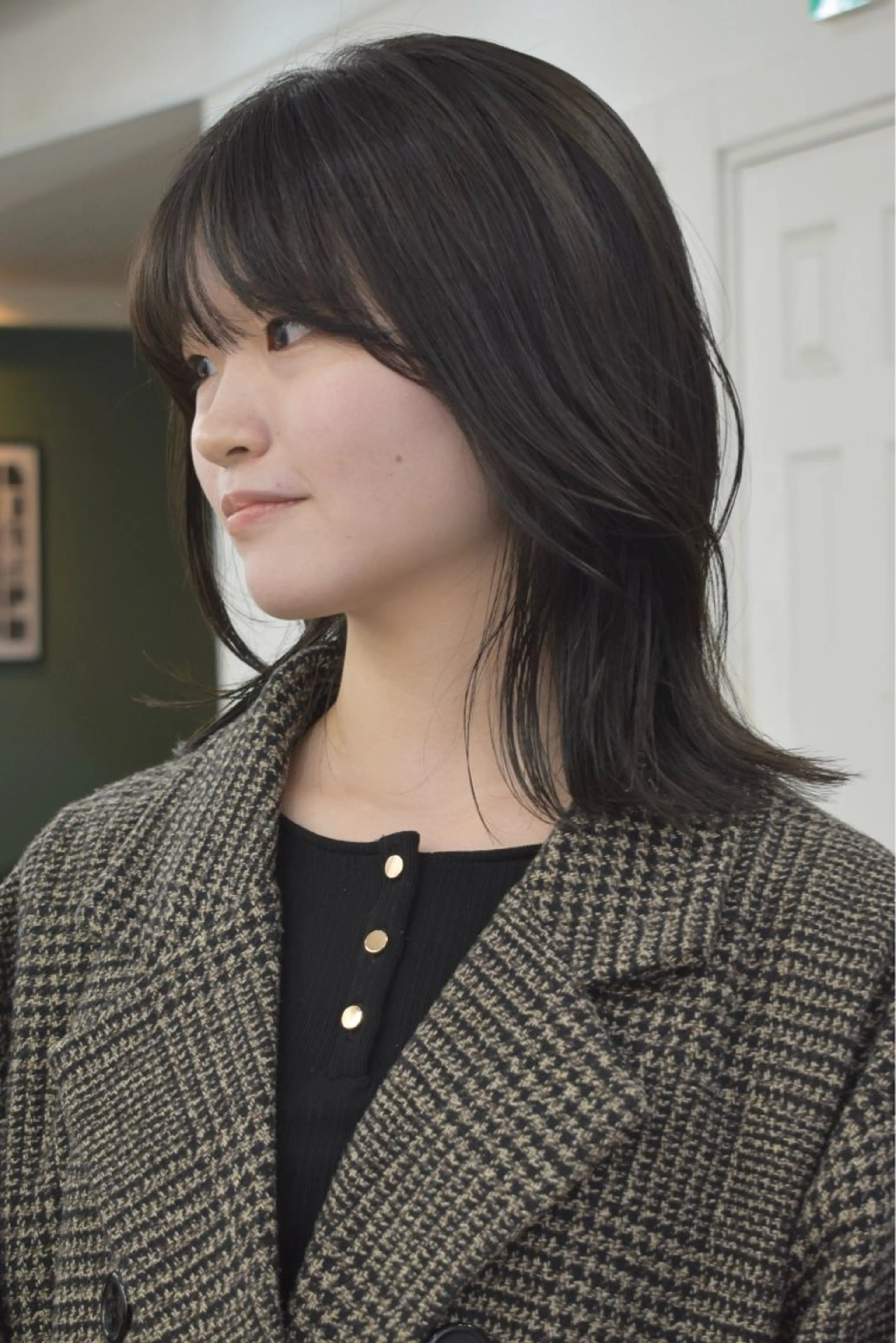 ミディアム カラー カット ヘアカラー レイヤーボブ/ 艶カラー/サナ🌼のヘアスタイル