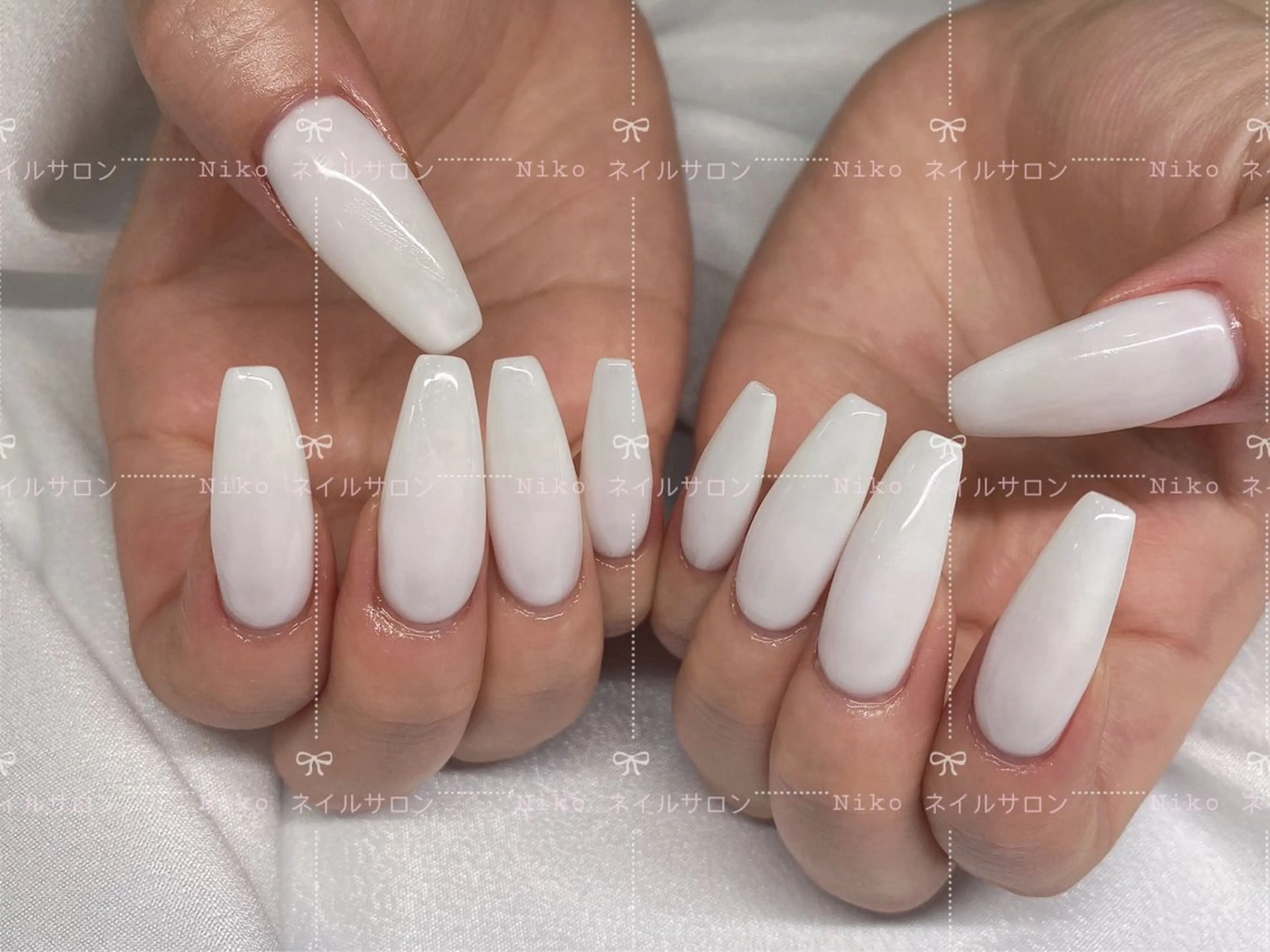 ネイル チークネイル 長さ出し フラッシュネイル フットネイル フレンチネイル ハンドネイル ハンドケア Nikoネイルサロン 上野店のネイルデザイン