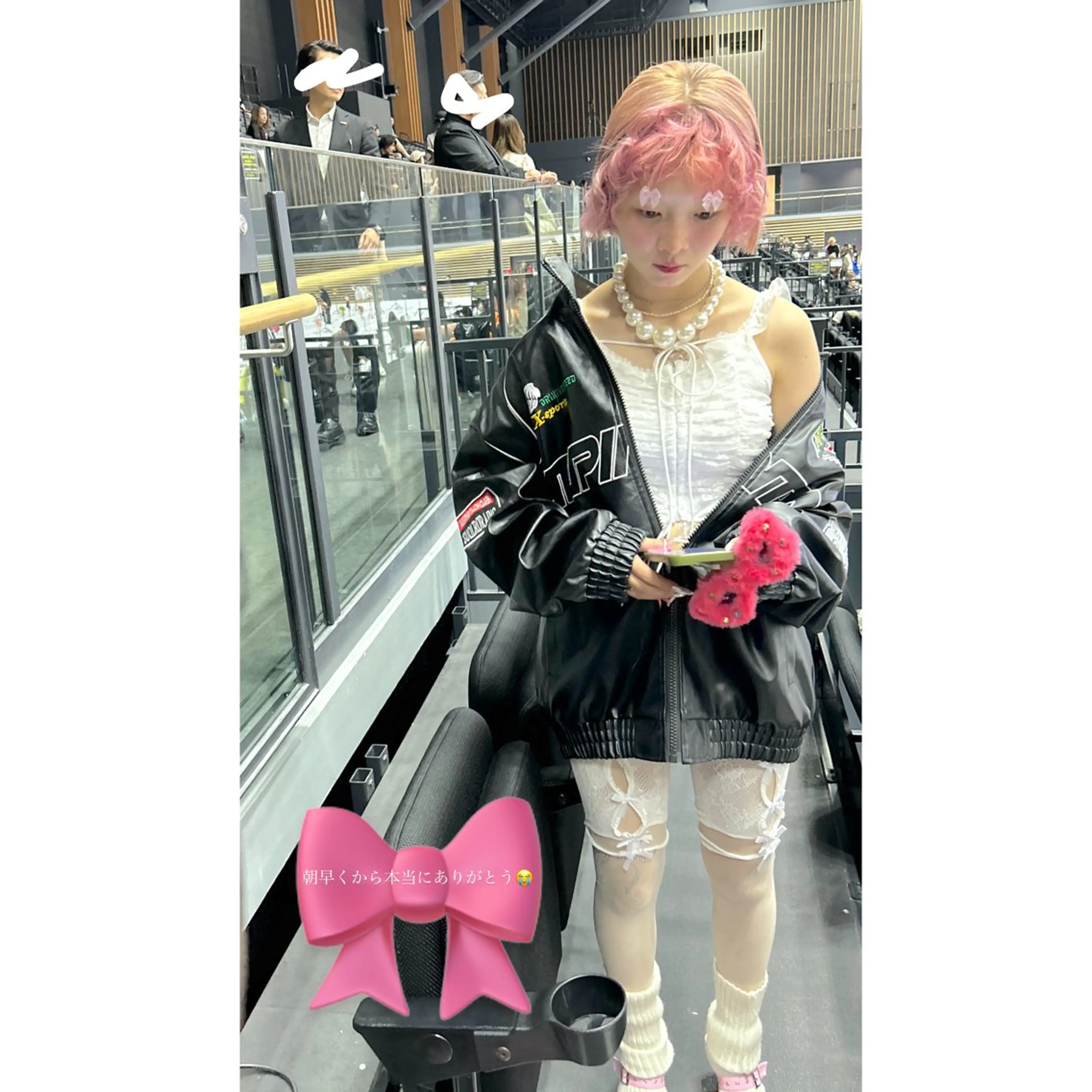 ショート カラー デザインカラー ヘアカラー ピンクカラー🎀/ ミルクティー🍼花音のヘアスタイル