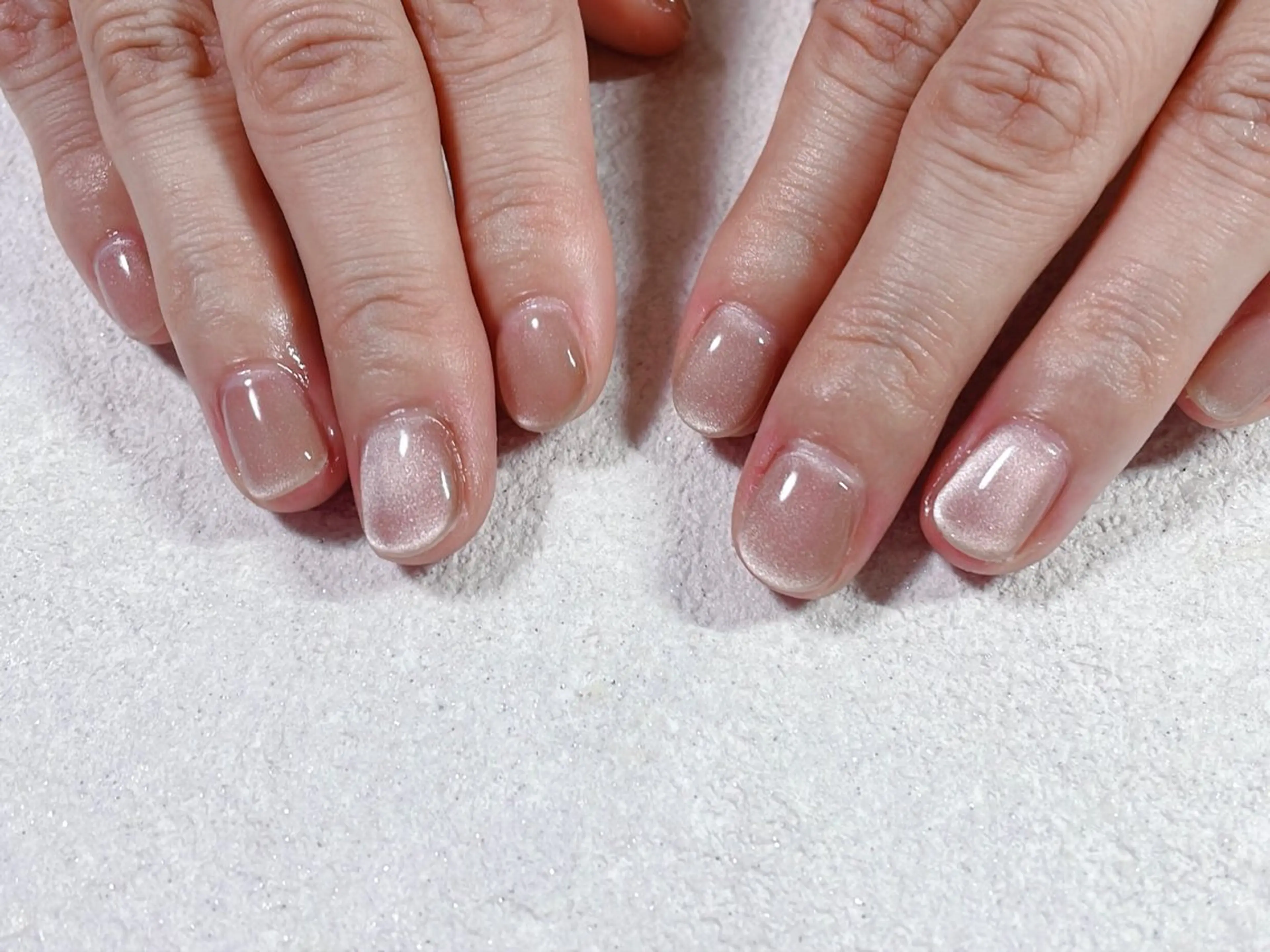 ネイル オーロラネイル フットネイル フレンチネイル ジェルネイル 韓国ネイル ハンドネイル kiki nail 二子玉川のネイルデザイン