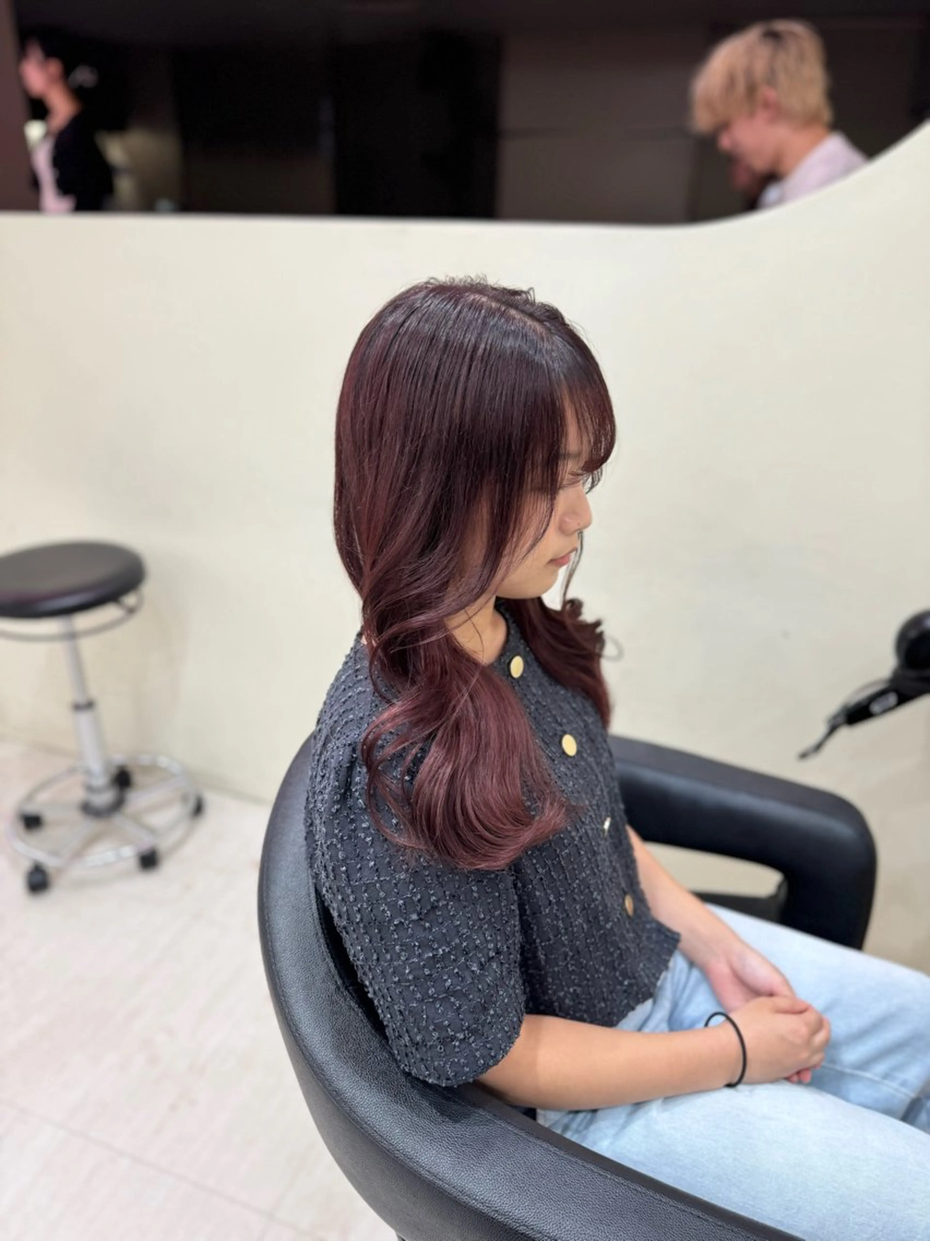 ロング 髪質改善 韓国風ヘア 似合わせカット カット ヘアカラー トリートメント 韓国ヘア×髪質改善 齋藤晴のヘアスタイル