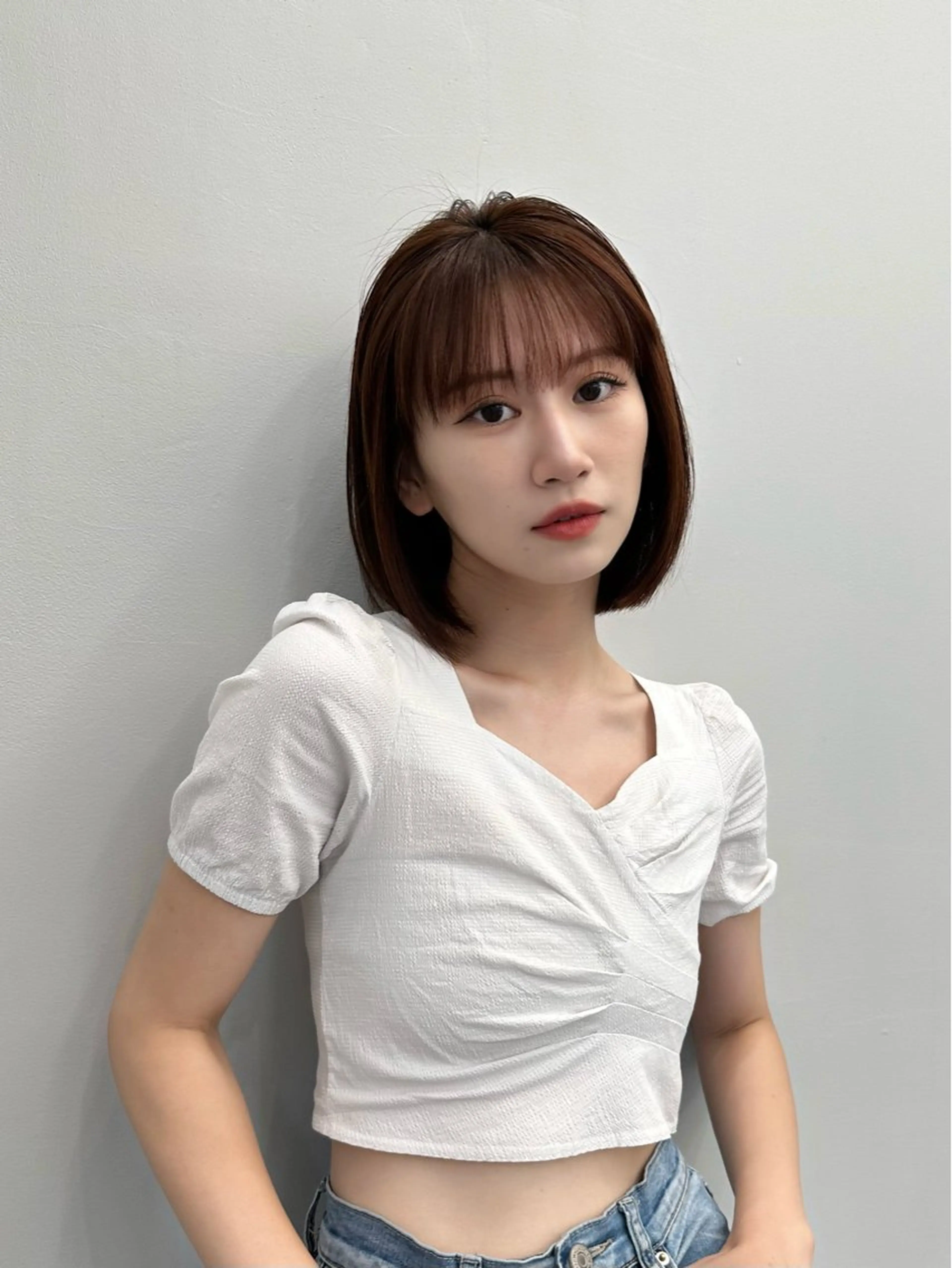 ミディアム カット タンバルモリ/ タッセルボブ/神山のヘアスタイル