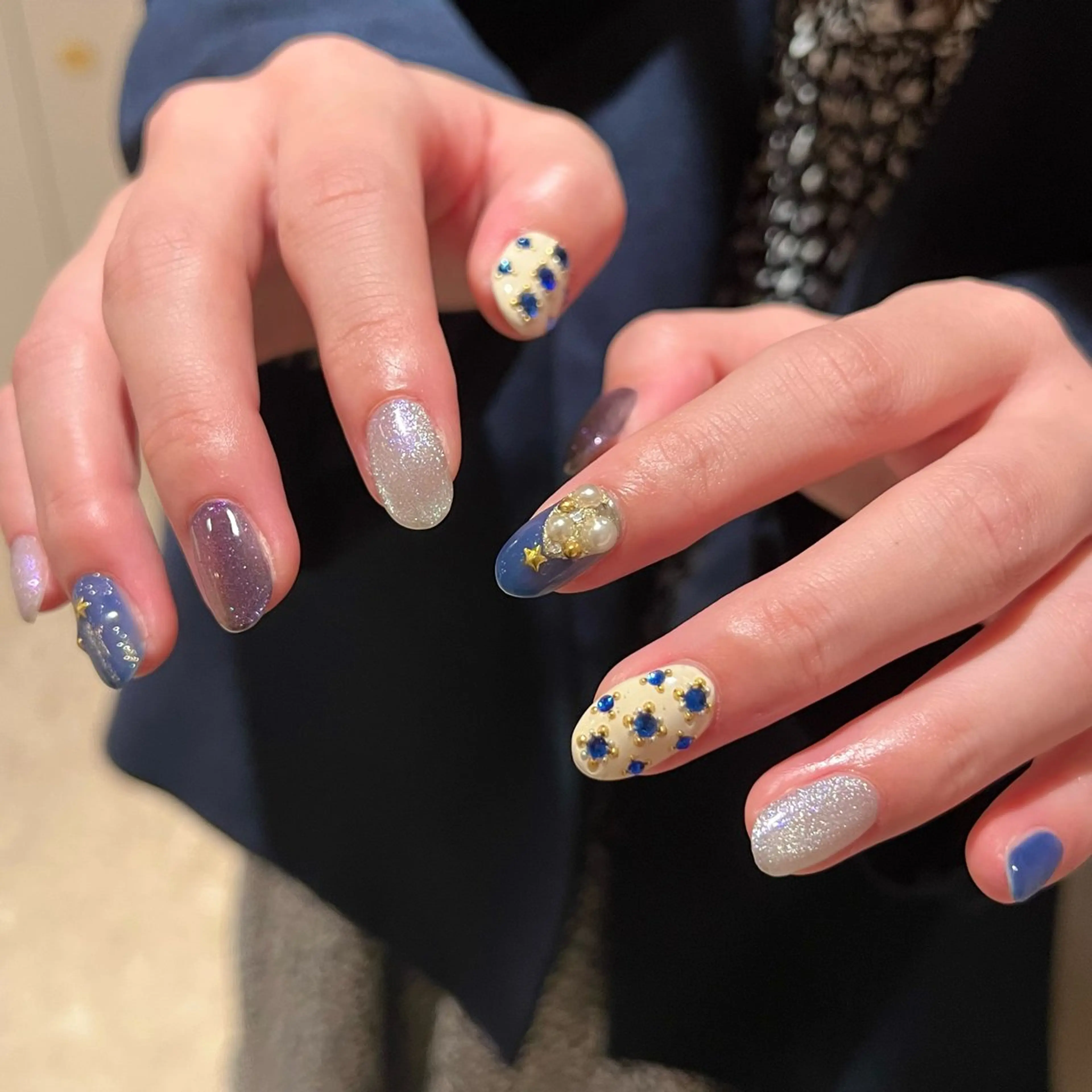 ネイル ストーンネイル Yarm As Etel　。のネイルデザイン