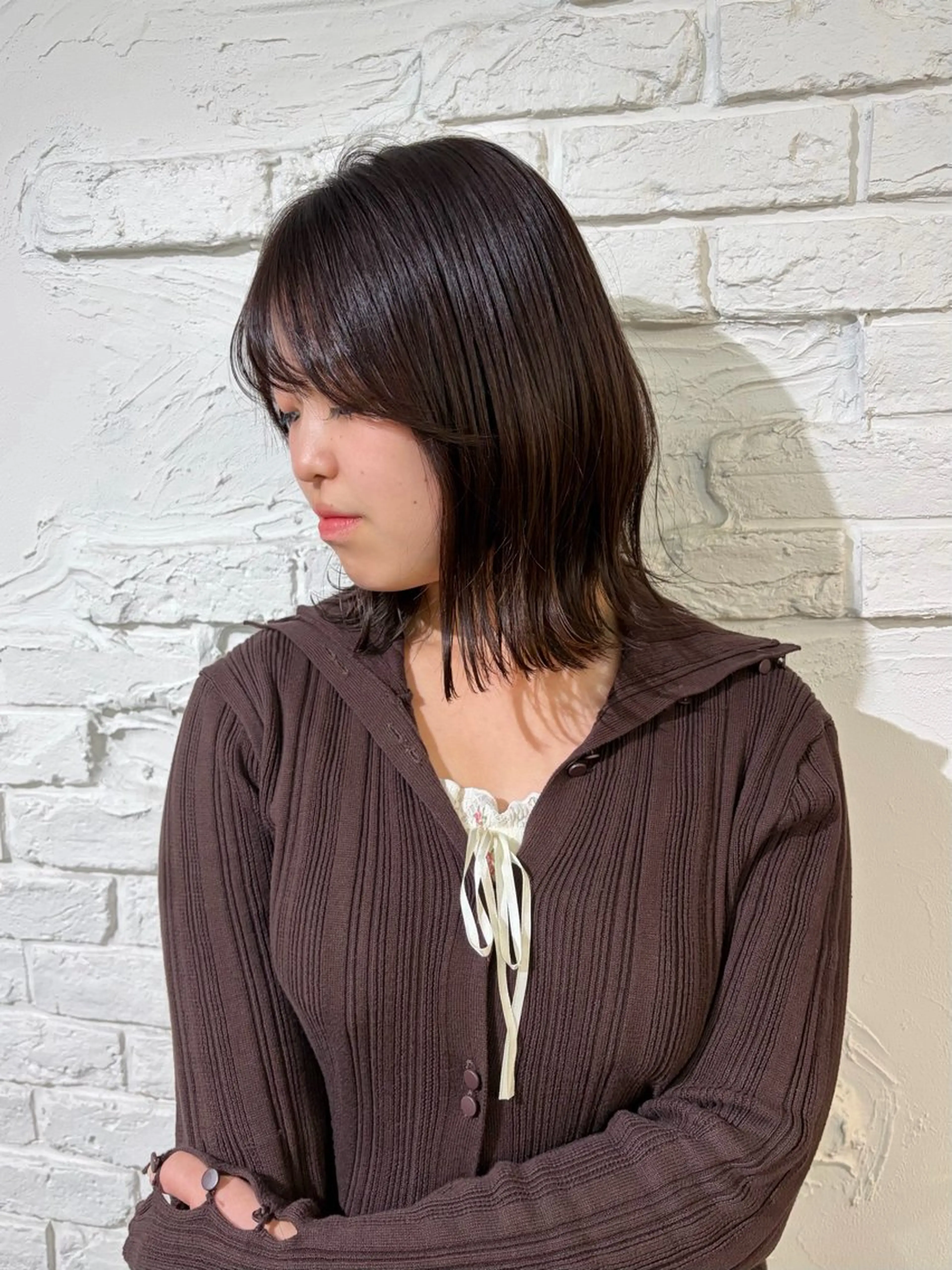 ミディアム カット ヘアカラー ayari🌸西梅田 カットモデル募集中✨のヘアスタイル